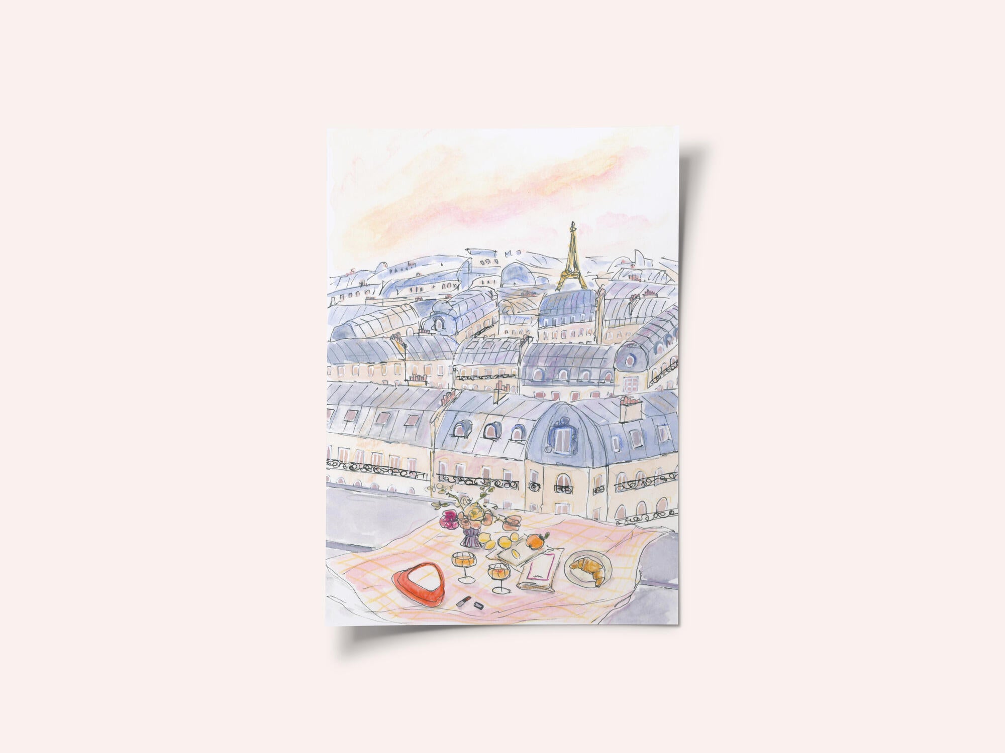 Parisian Rooftop Picnic With Eiffel Tower Views