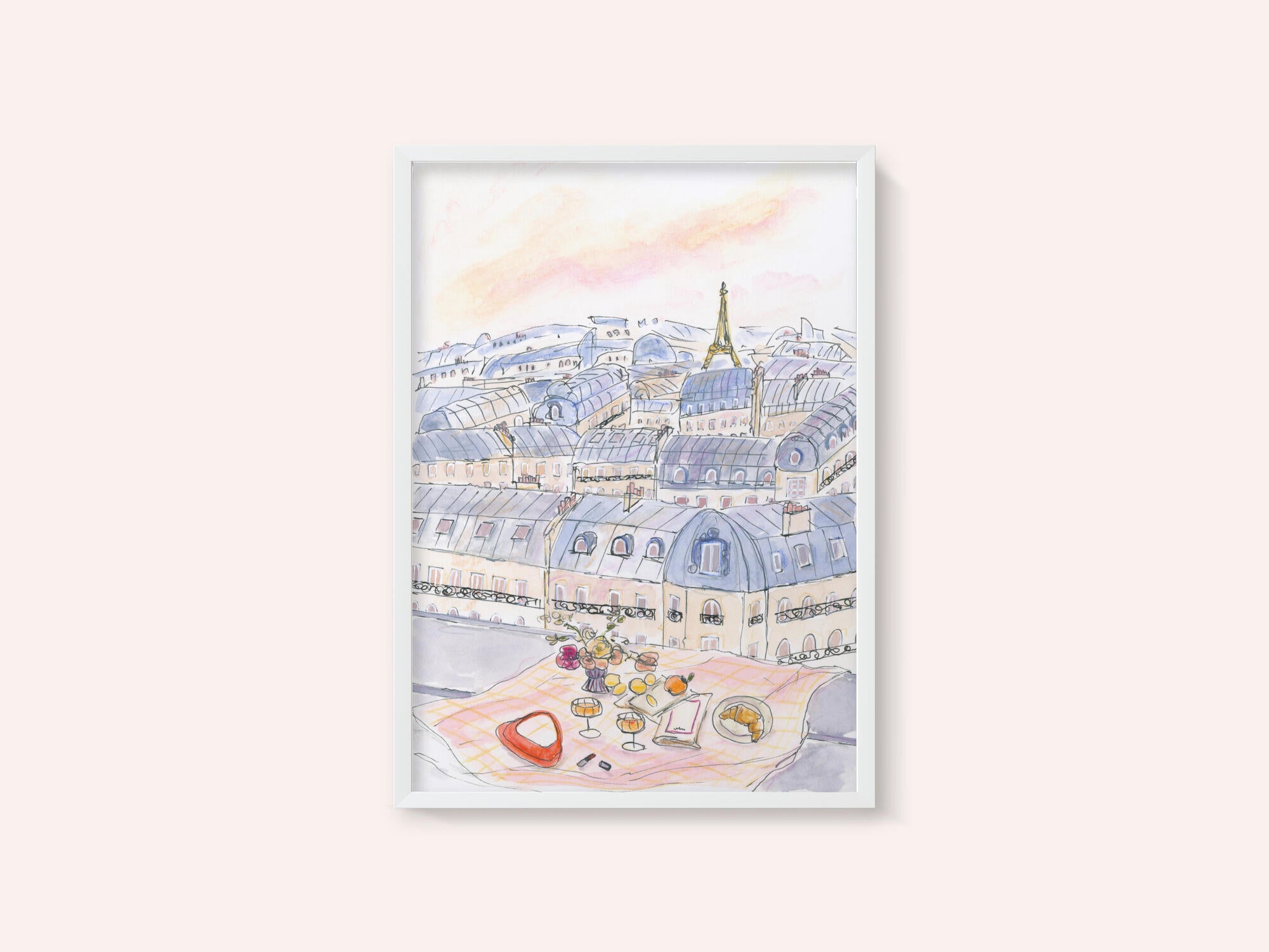 Parisian Rooftop Picnic With Eiffel Tower Views