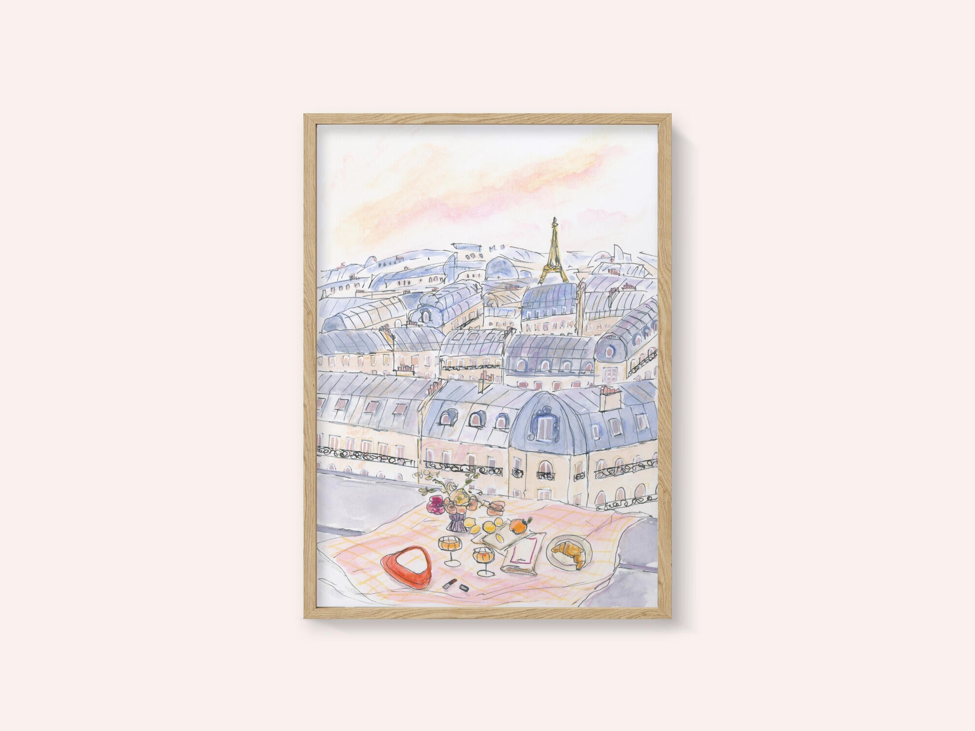 Parisian Rooftop Picnic With Eiffel Tower Views