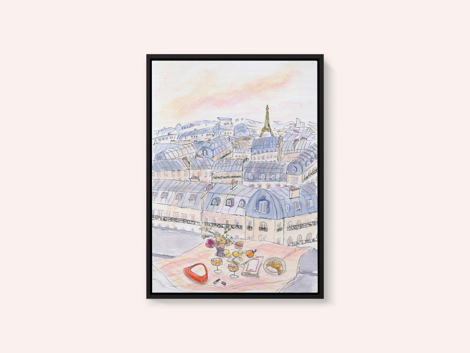 Parisian Rooftop Picnic With Eiffel Tower Views