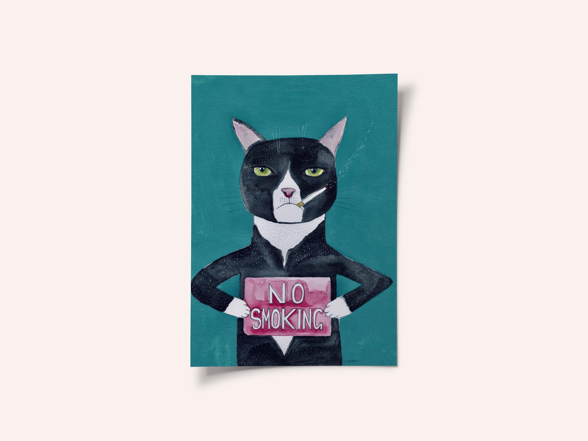 Smoking cat