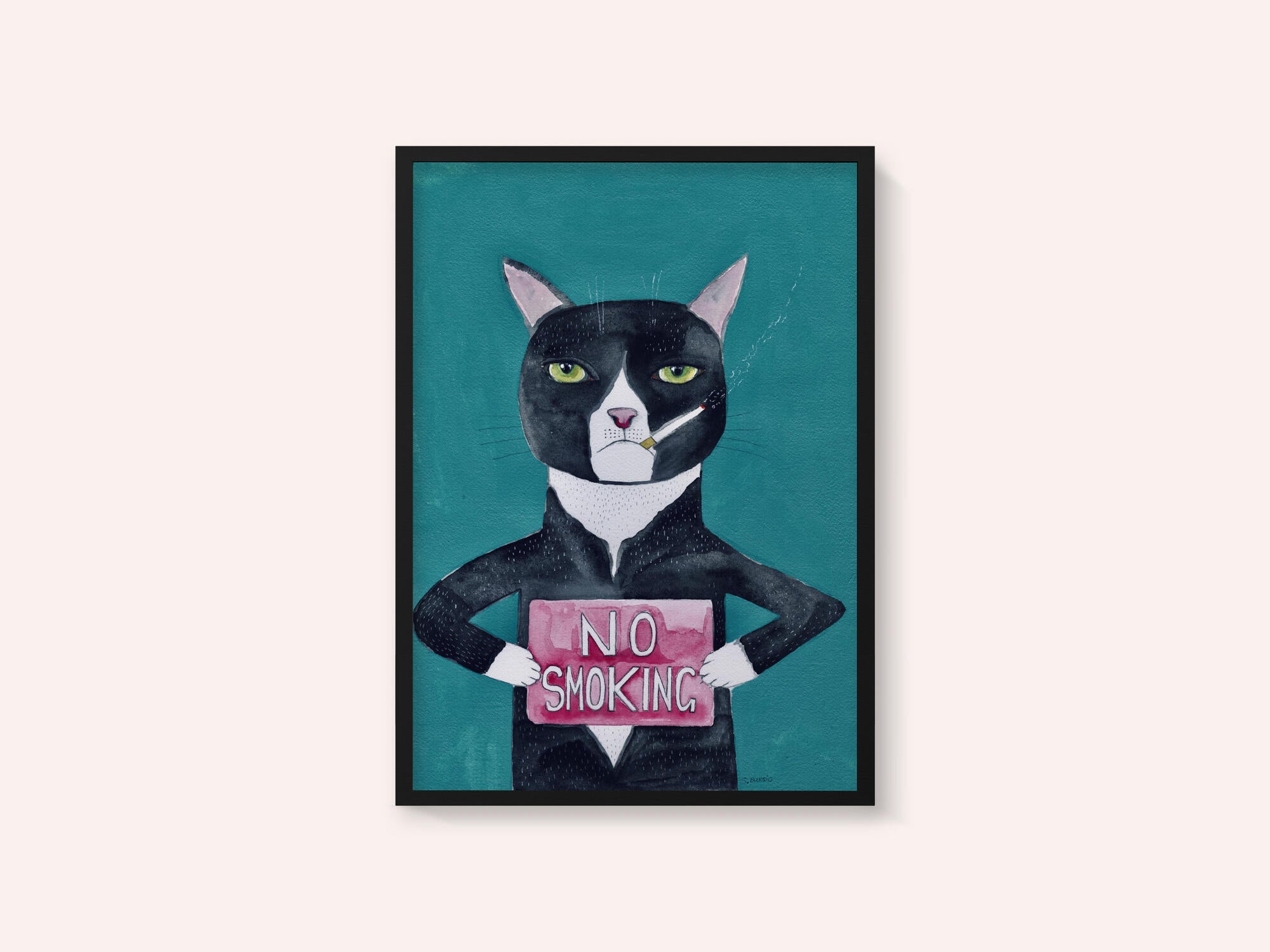 Smoking cat