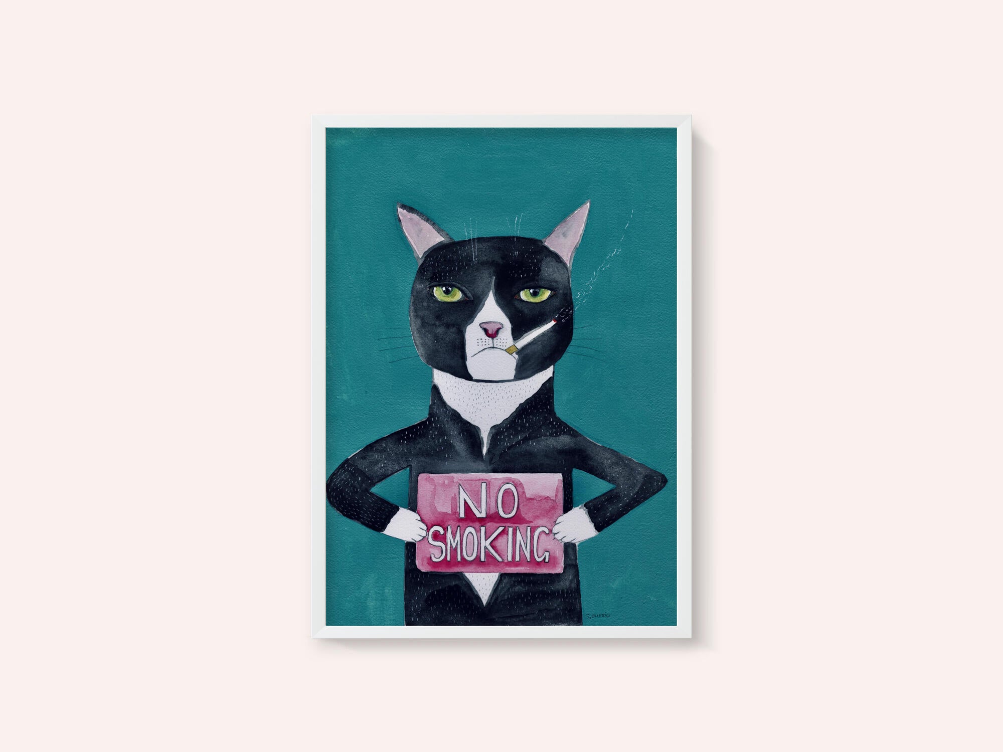 Smoking cat