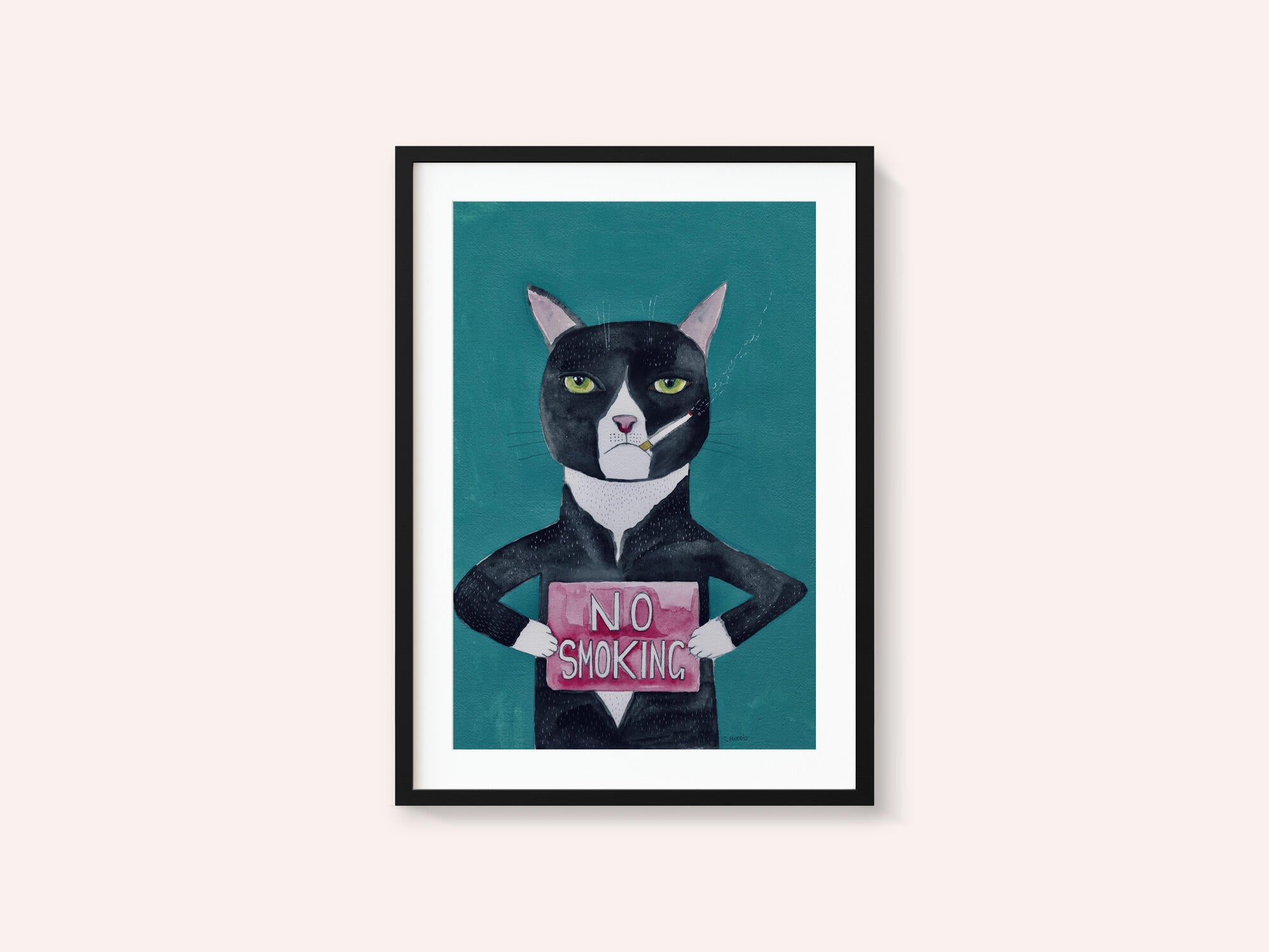 Smoking cat