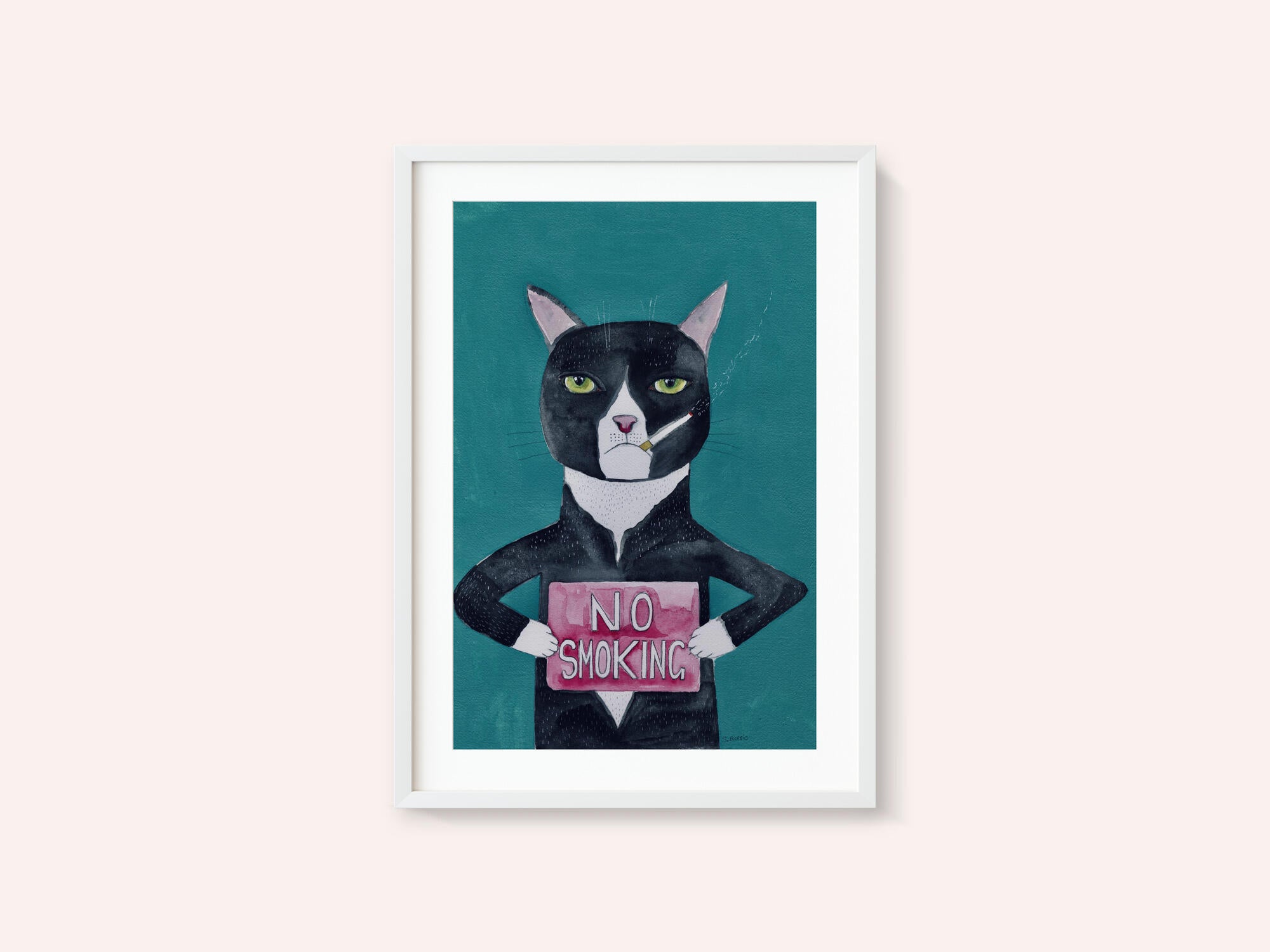 Smoking cat