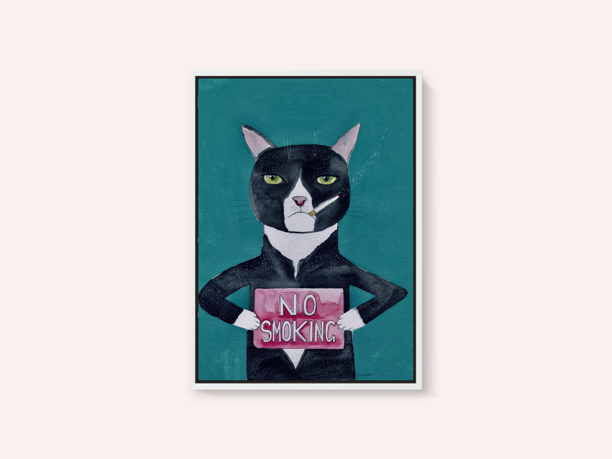 Smoking cat