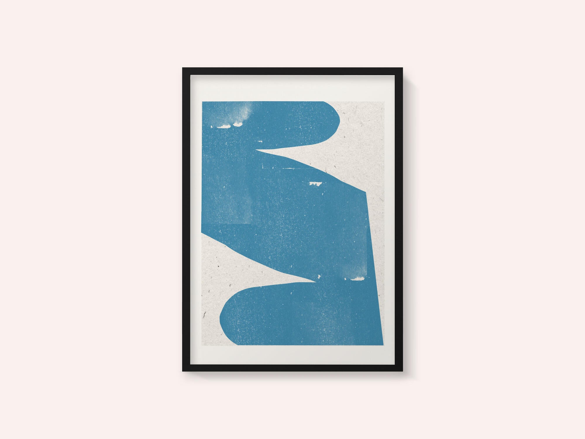 Blue Abstract Curve
