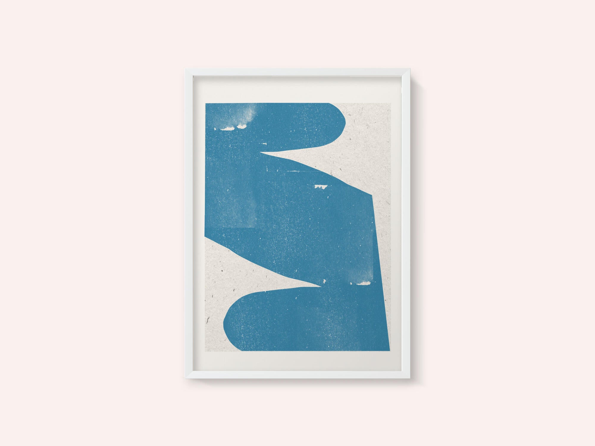 Blue Abstract Curve