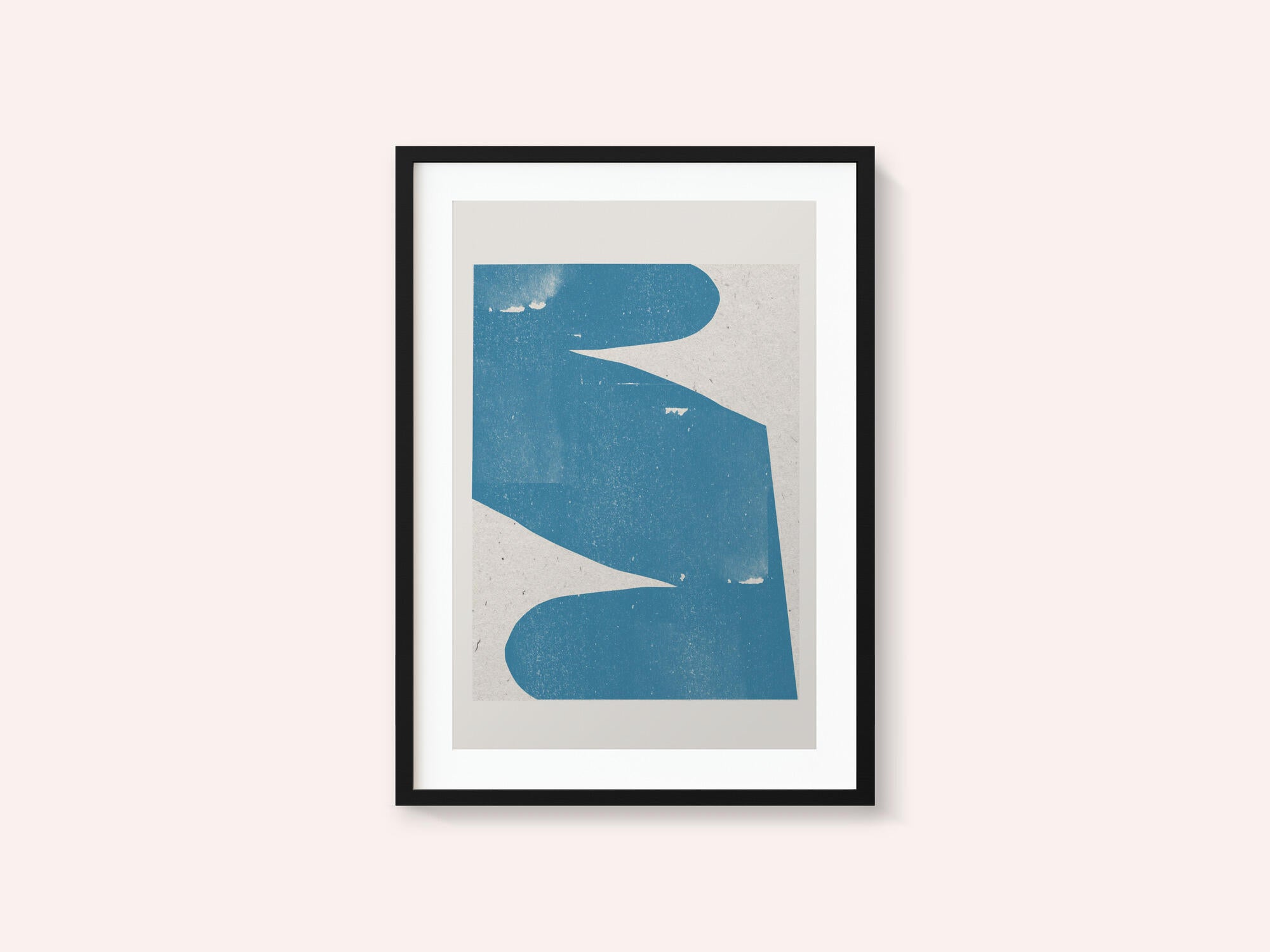 Blue Abstract Curve