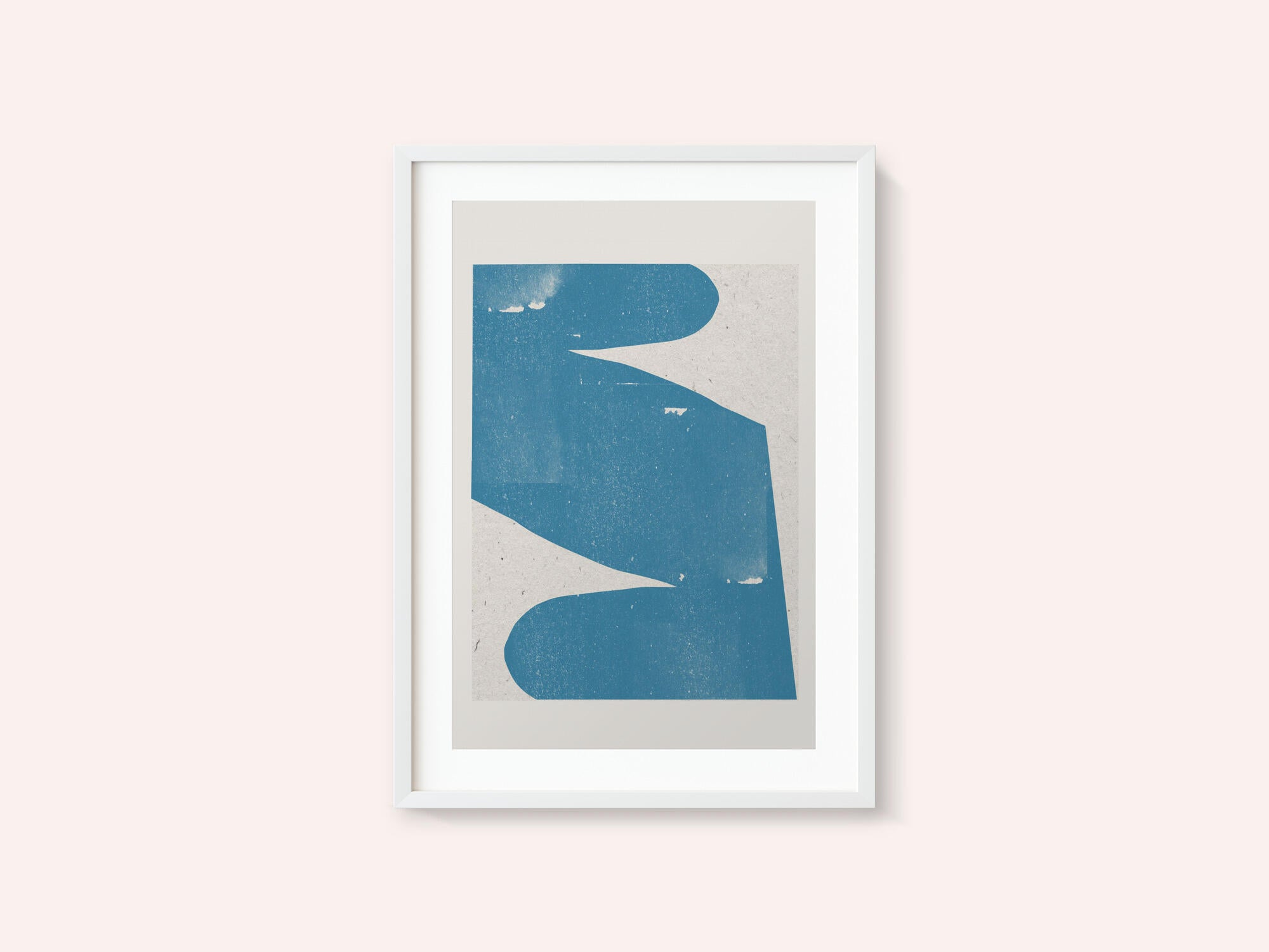 Blue Abstract Curve