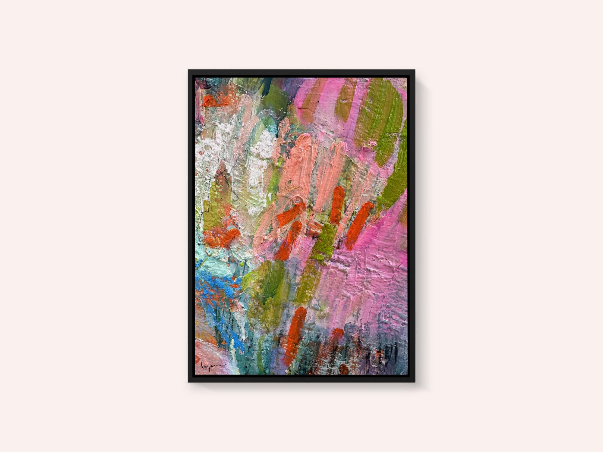 Whispering Pink Brushstrokes