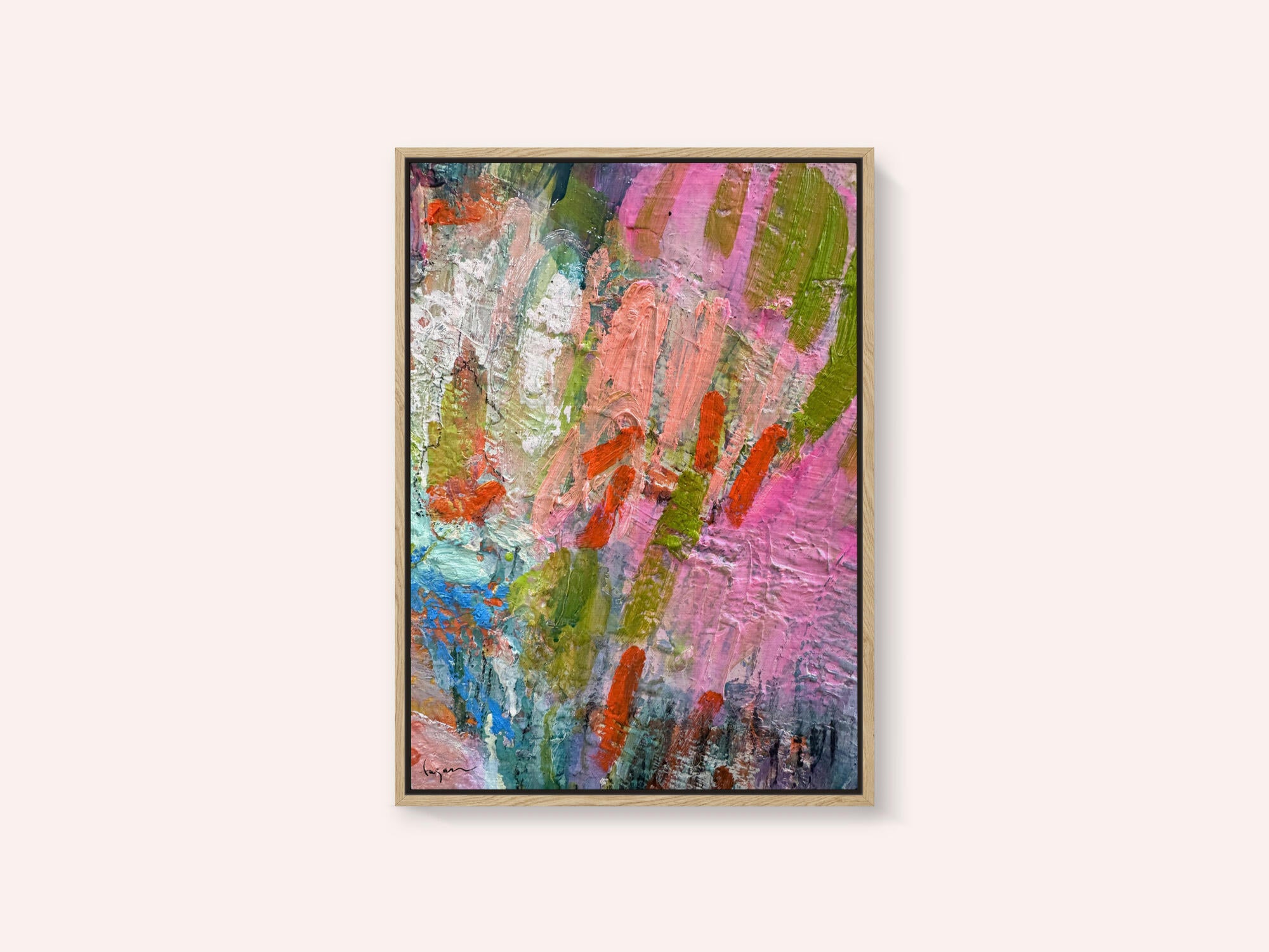 Whispering Pink Brushstrokes