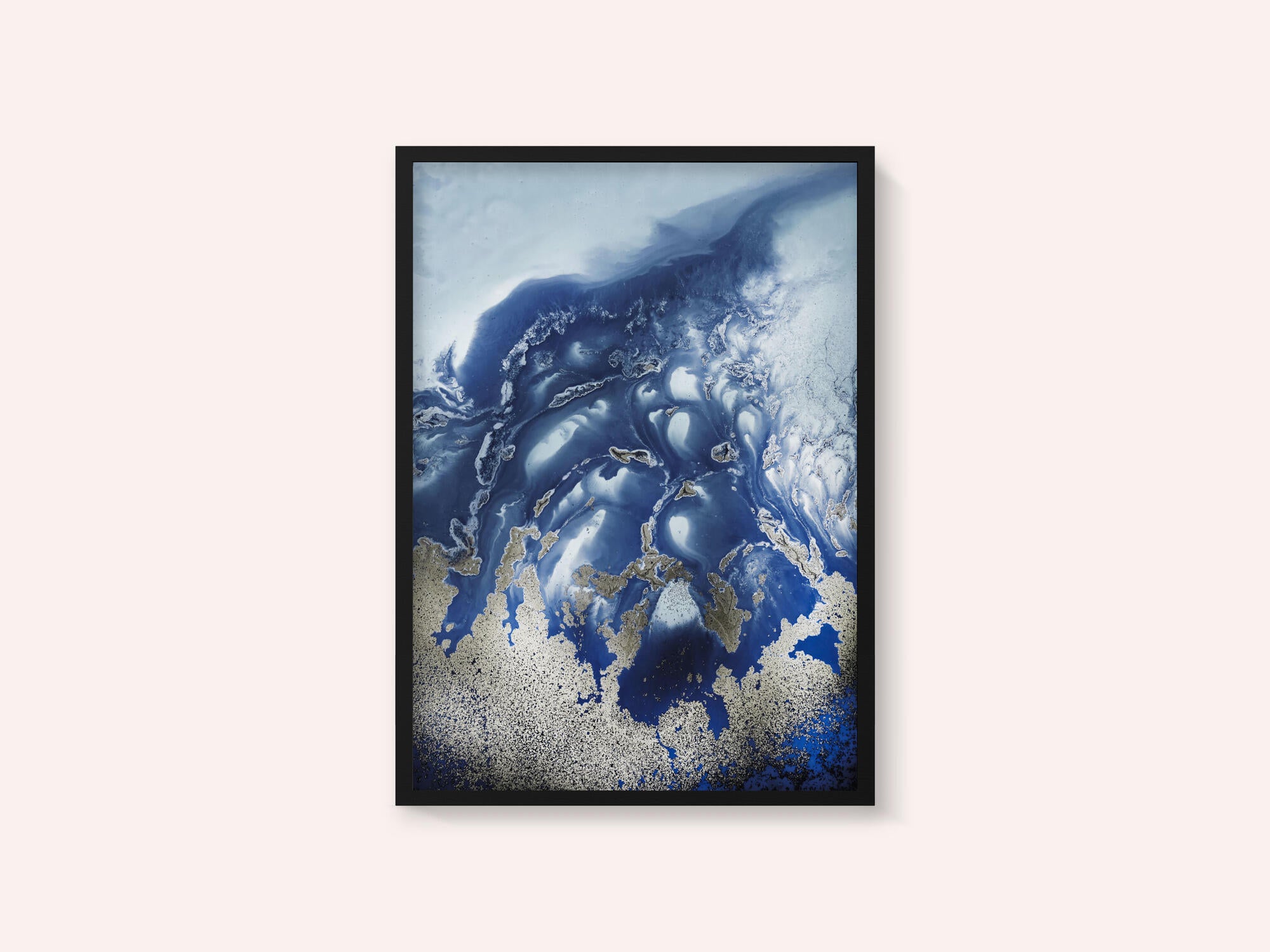 Soothing -" Ocean Wave Waltz  1" - Watercolor waves