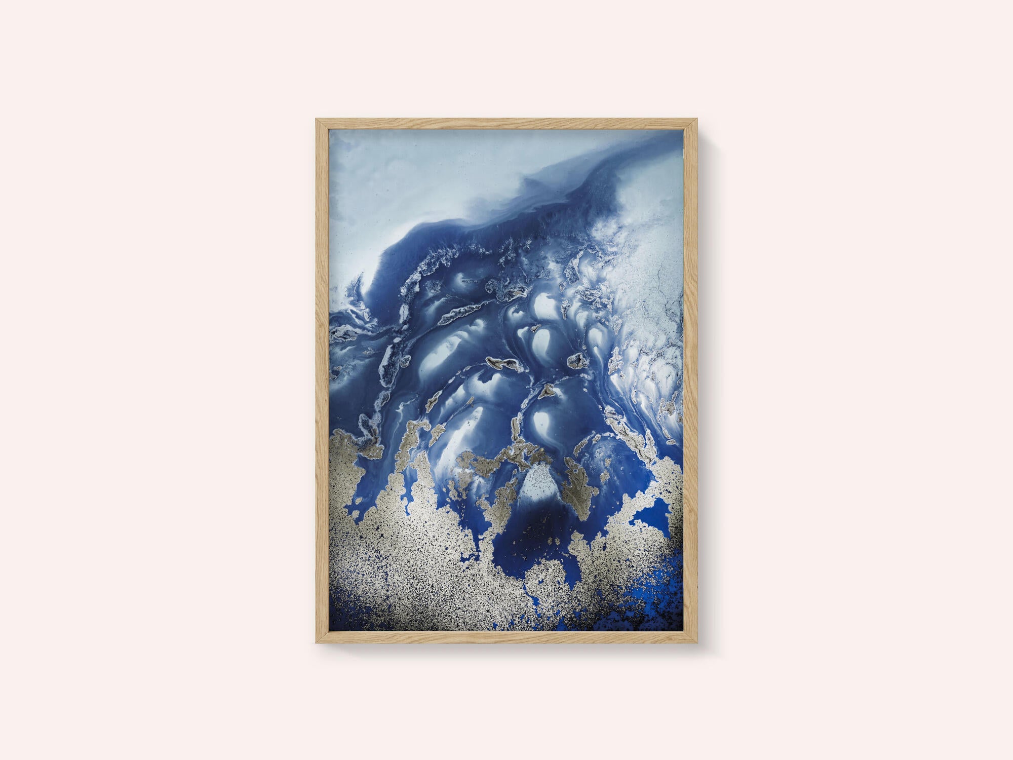 Soothing -" Ocean Wave Waltz  1" - Watercolor waves