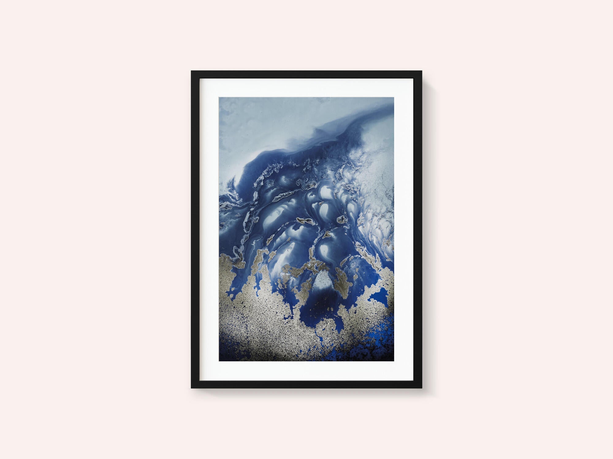 Soothing -" Ocean Wave Waltz  1" - Watercolor waves