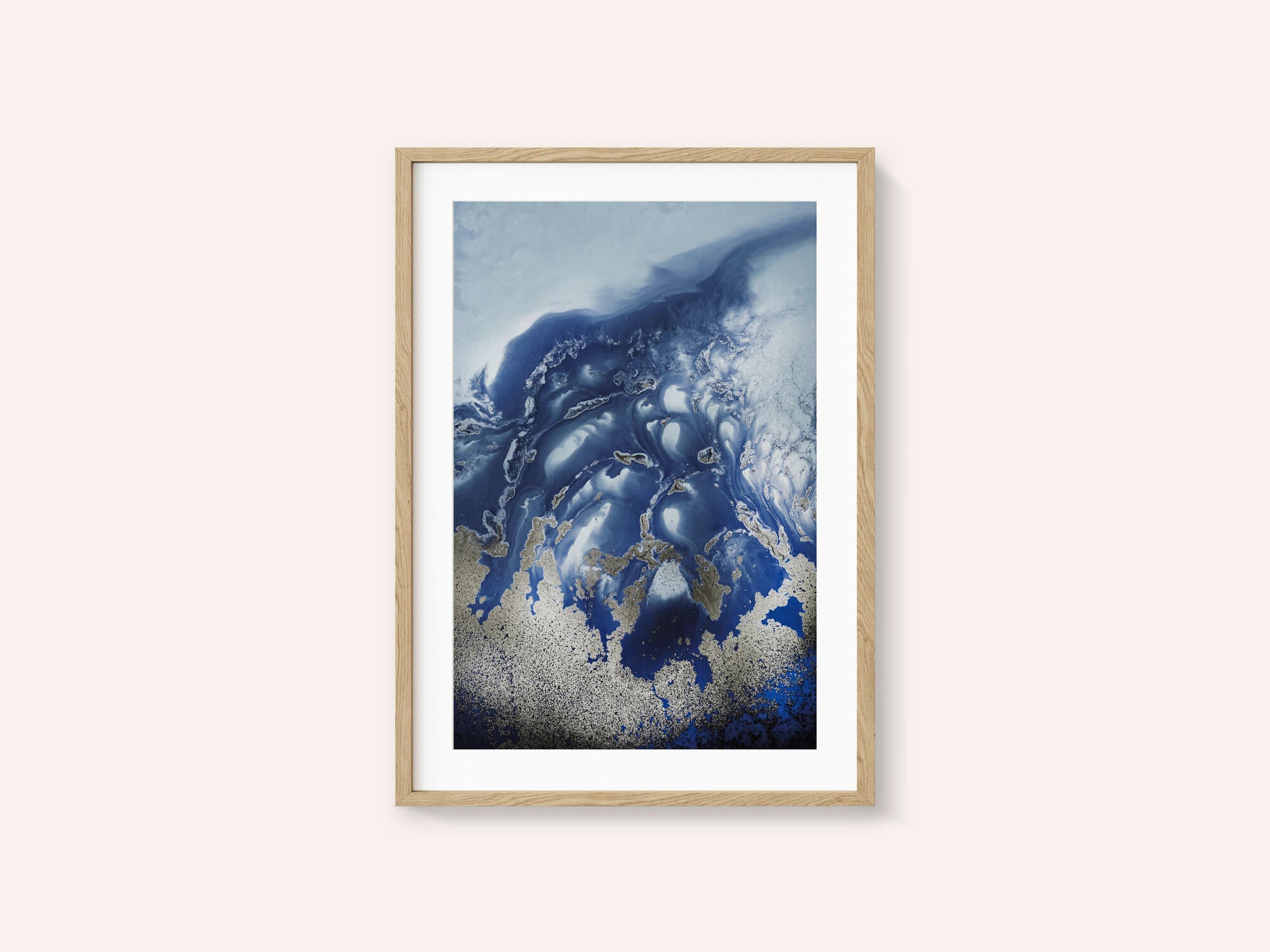 Soothing -" Ocean Wave Waltz  1" - Watercolor waves