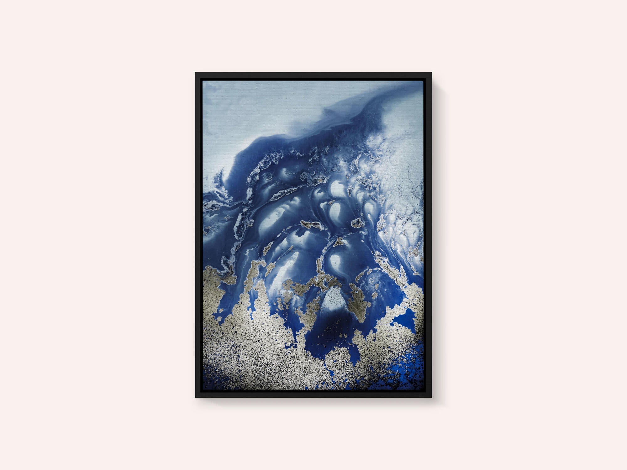 Soothing -" Ocean Wave Waltz  1" - Watercolor waves