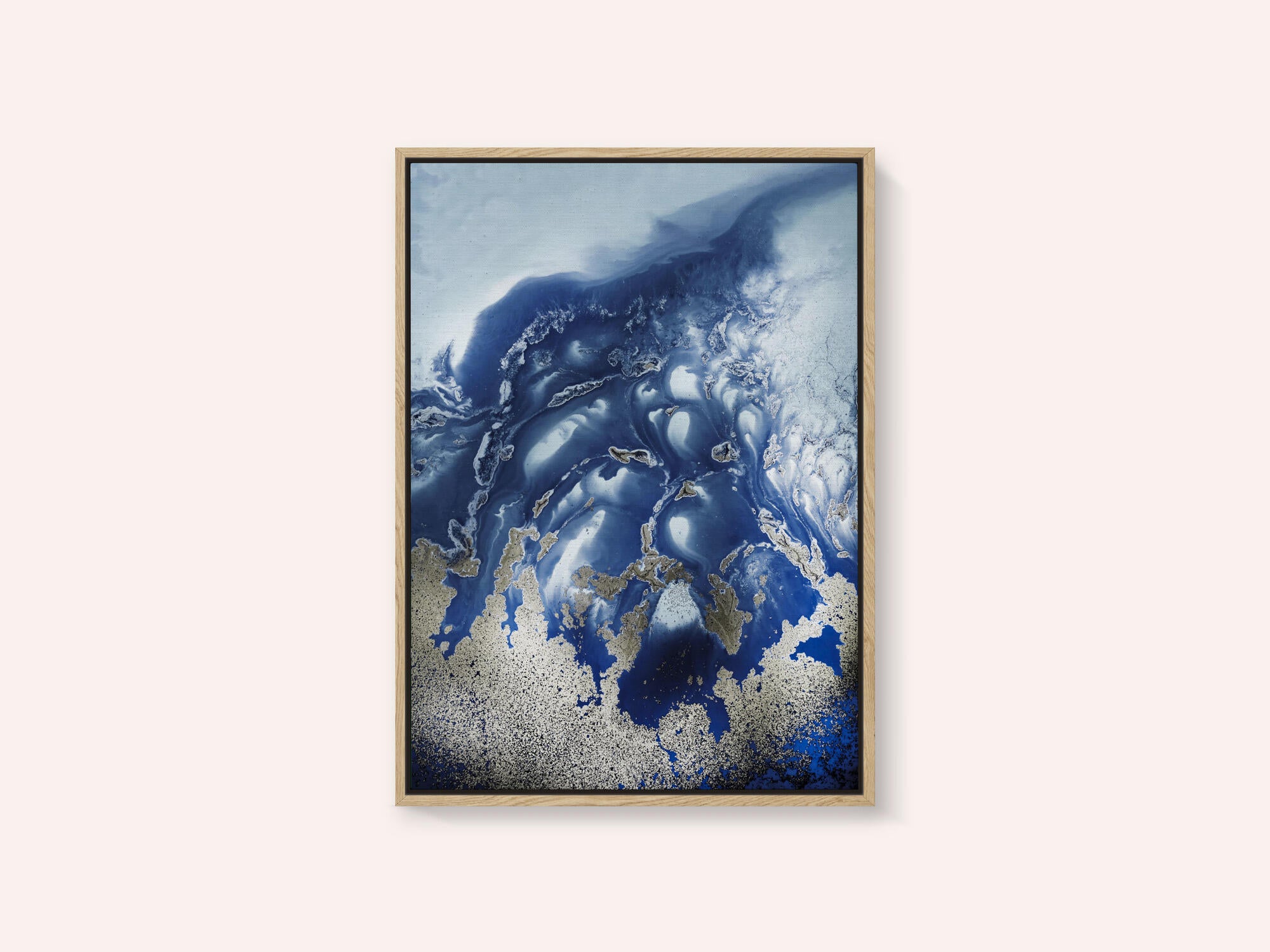 Soothing -" Ocean Wave Waltz  1" - Watercolor waves
