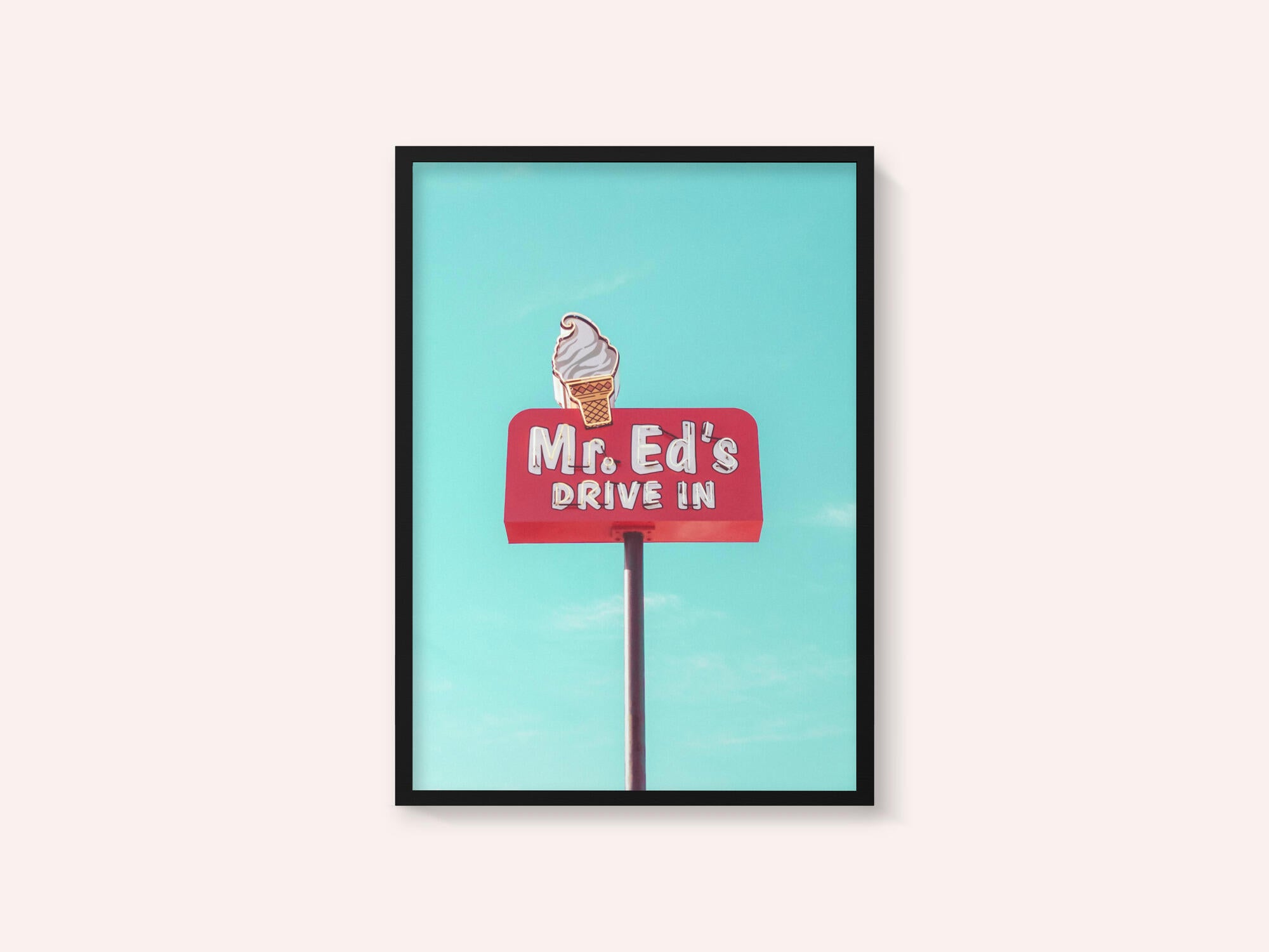Mr. Ed's Drive In Vintage Sign in Urbana, Missouri, USA