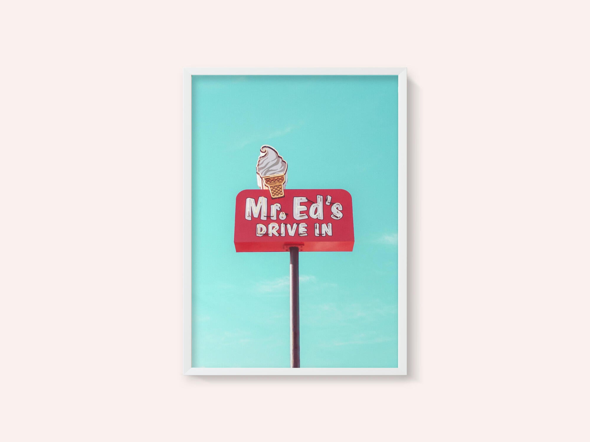 Mr. Ed's Drive In Vintage Sign in Urbana, Missouri, USA