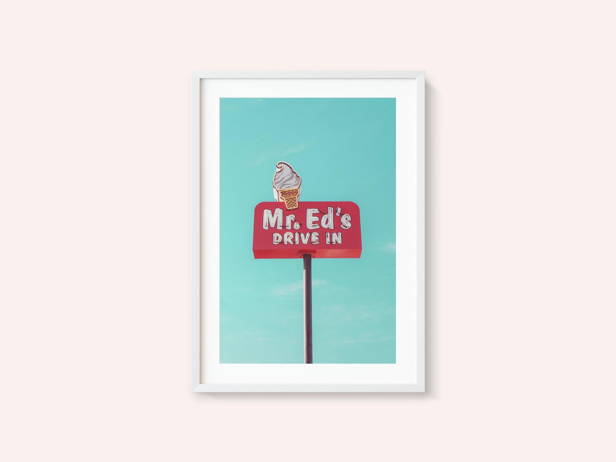 Mr. Ed's Drive In Vintage Sign in Urbana, Missouri, USA