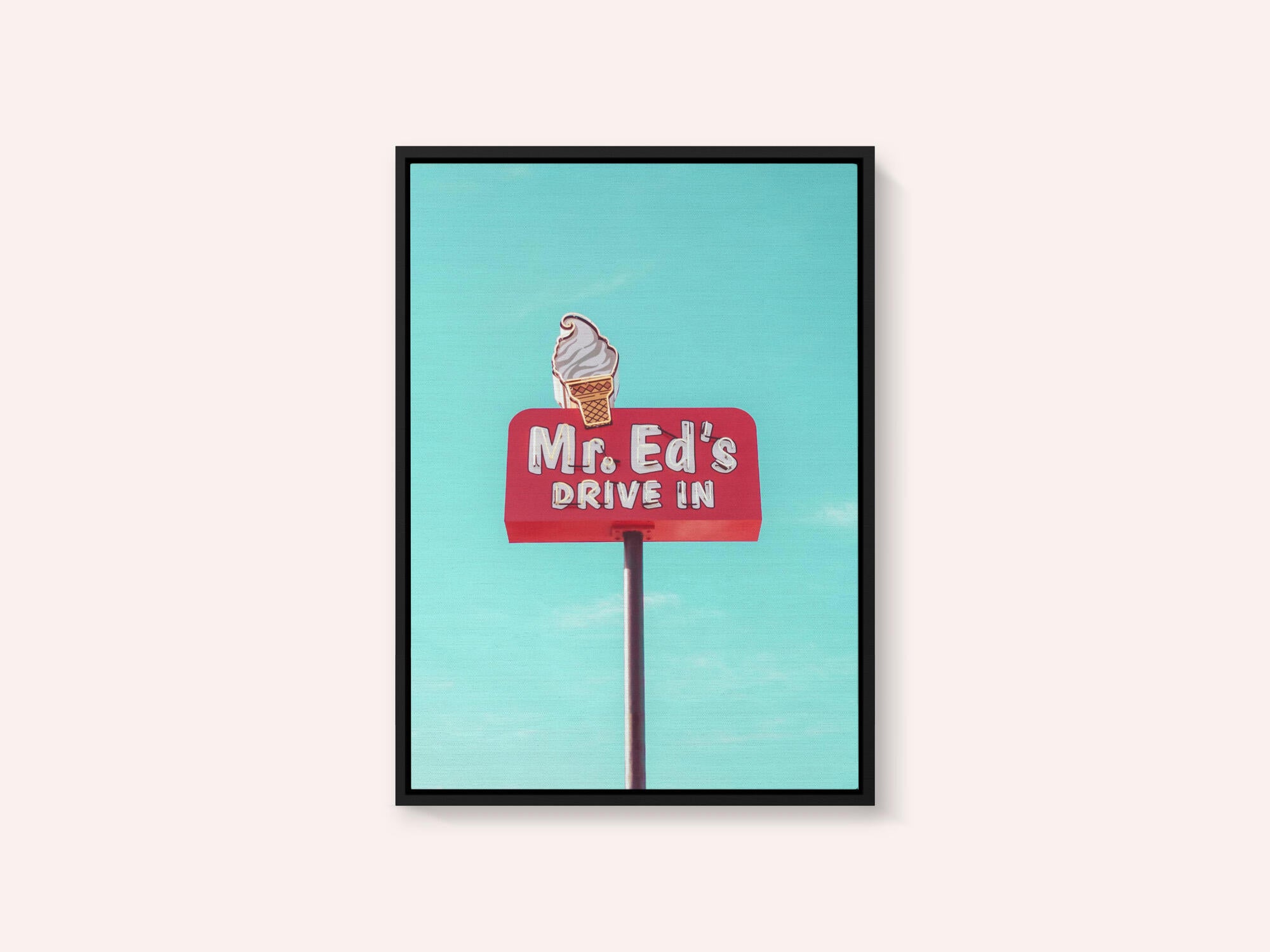 Mr. Ed's Drive In Vintage Sign in Urbana, Missouri, USA