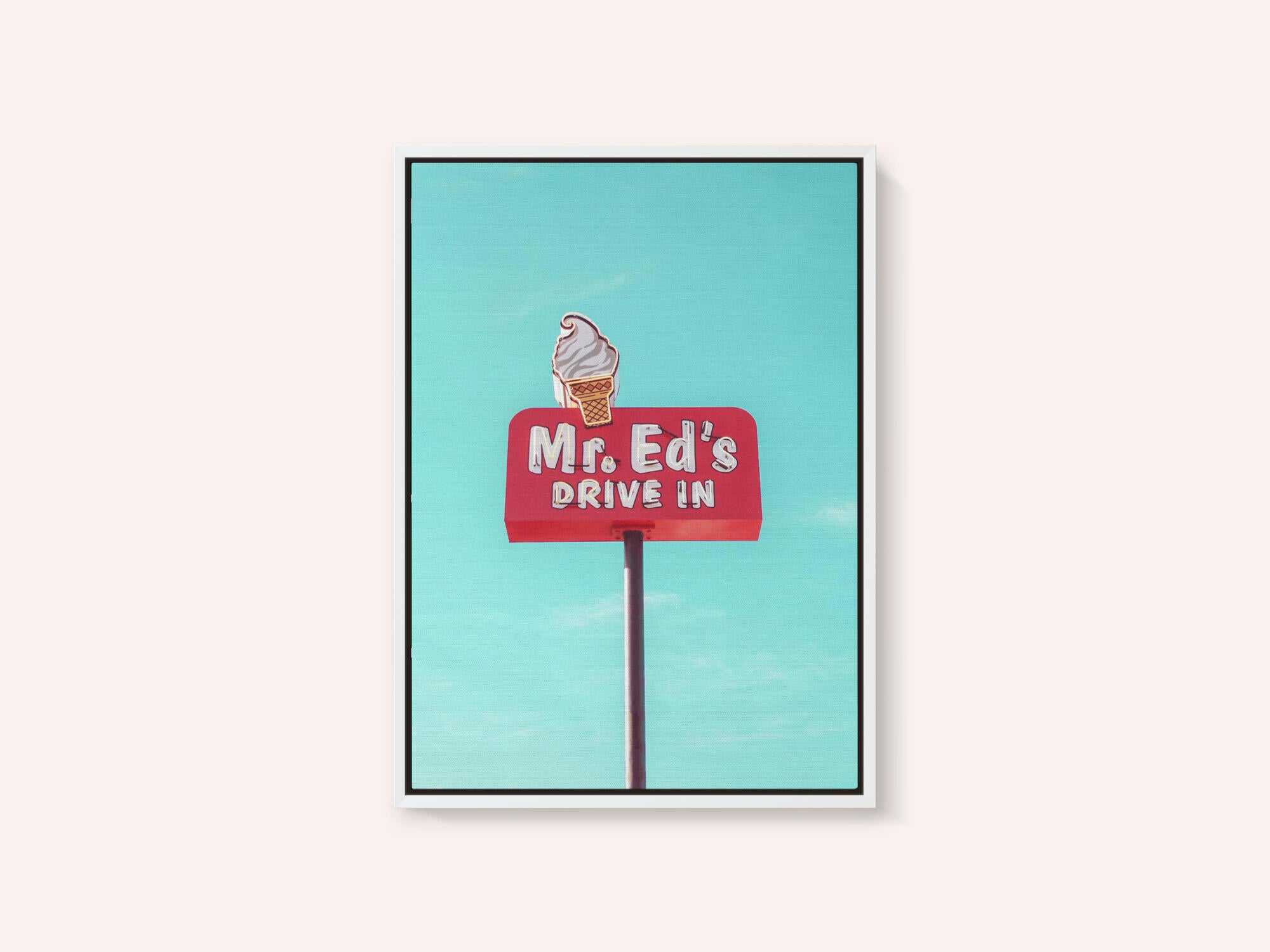 Mr. Ed's Drive In Vintage Sign in Urbana, Missouri, USA