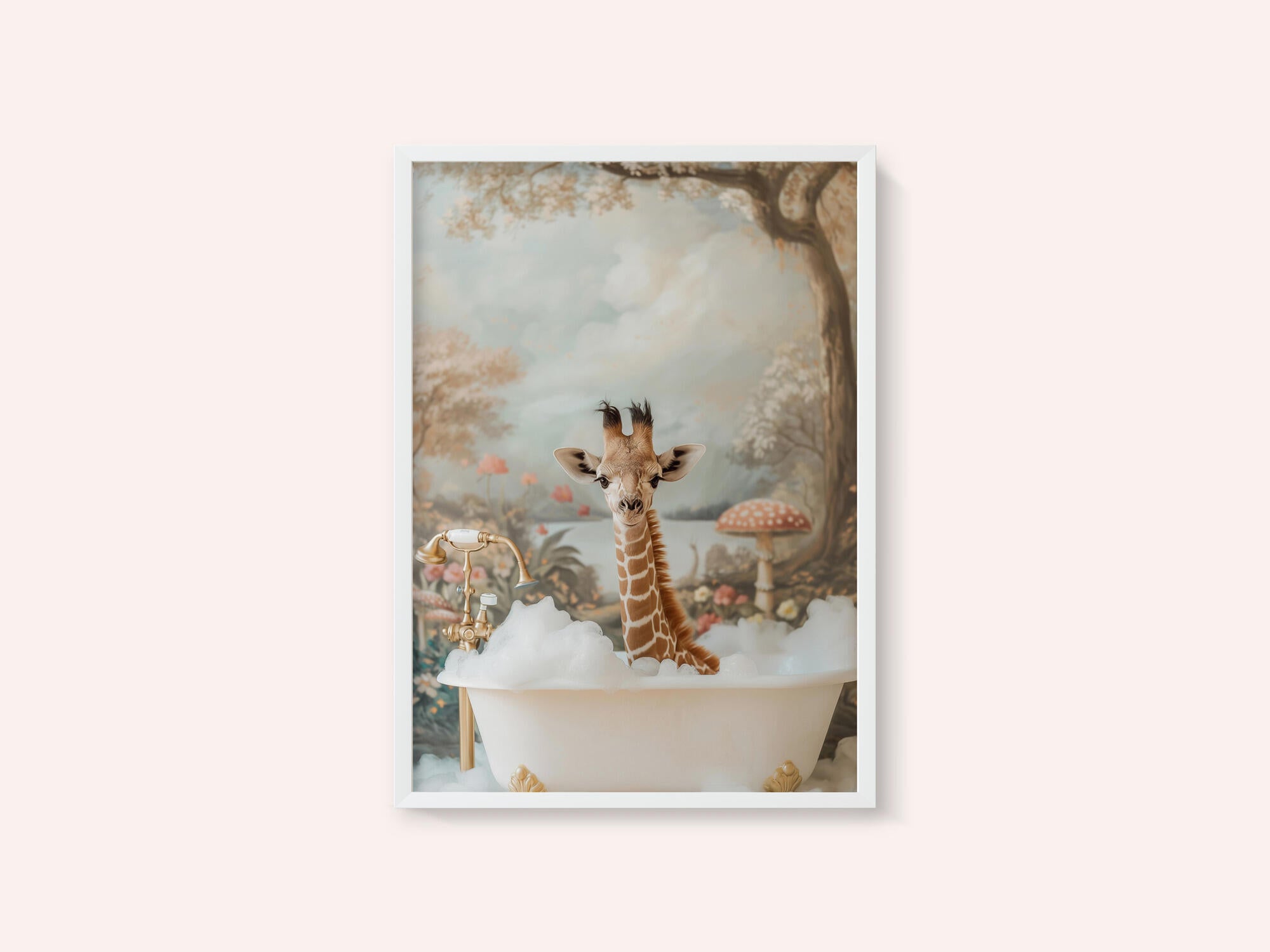 Whimsical Giraffe Soak
