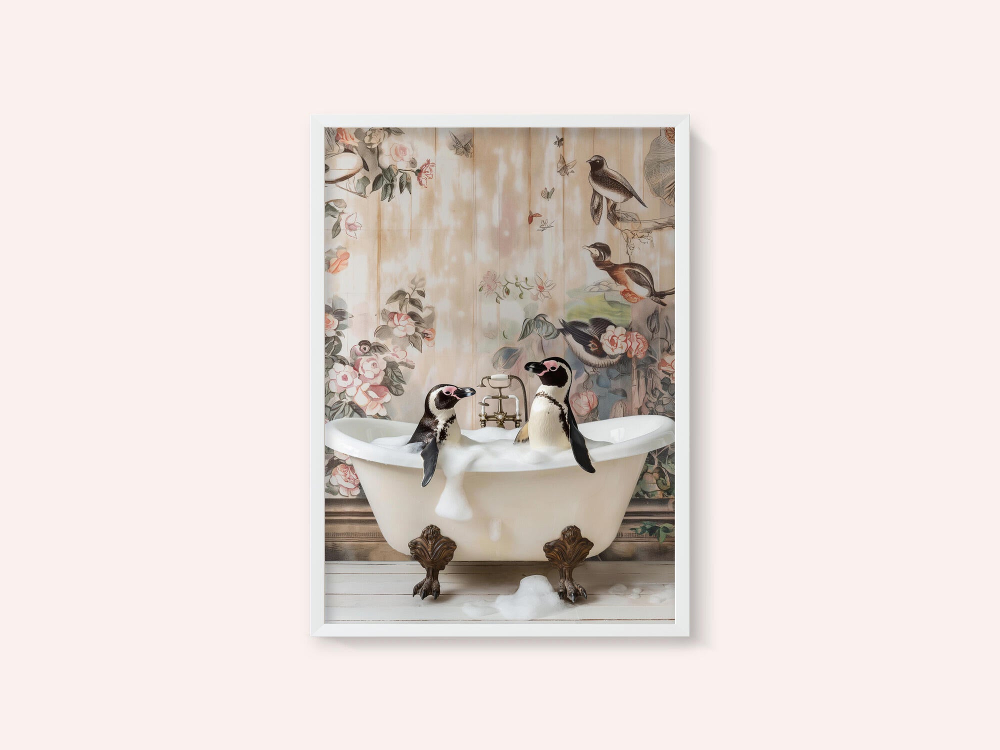 Penguin Pals in a Bubble Bath