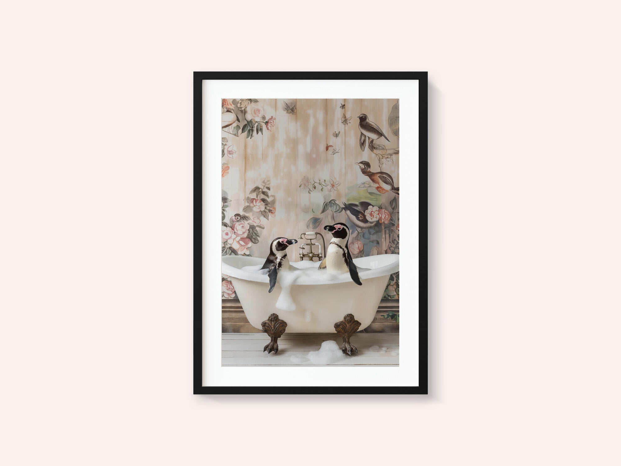 Penguin Pals in a Bubble Bath