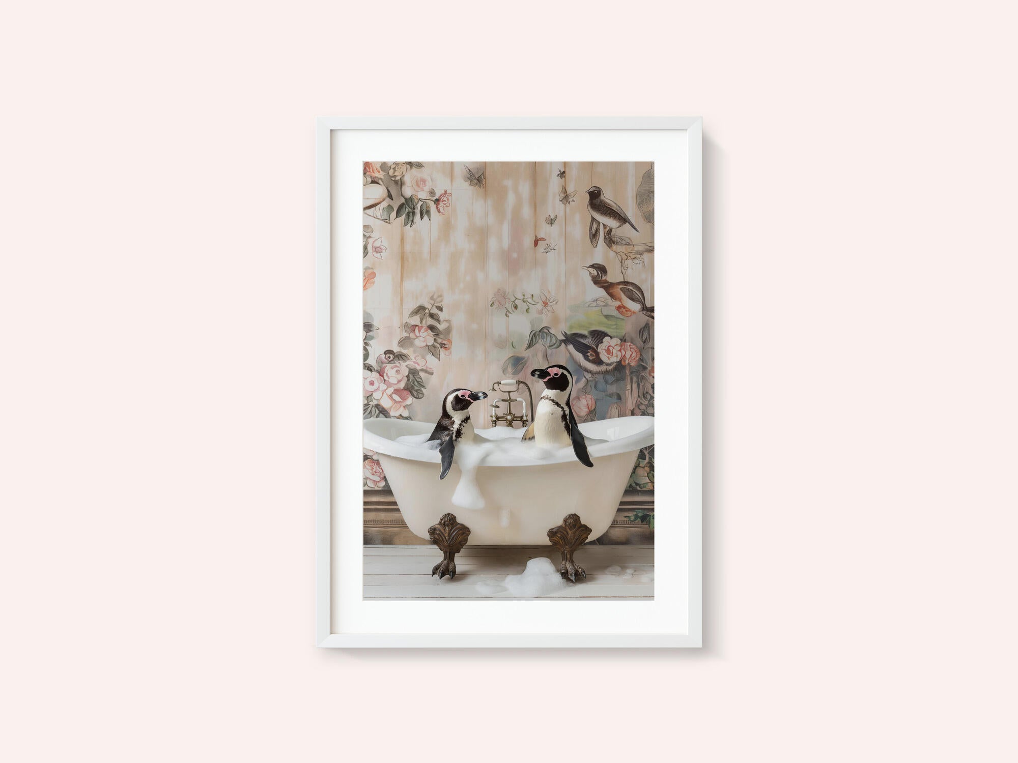 Penguin Pals in a Bubble Bath