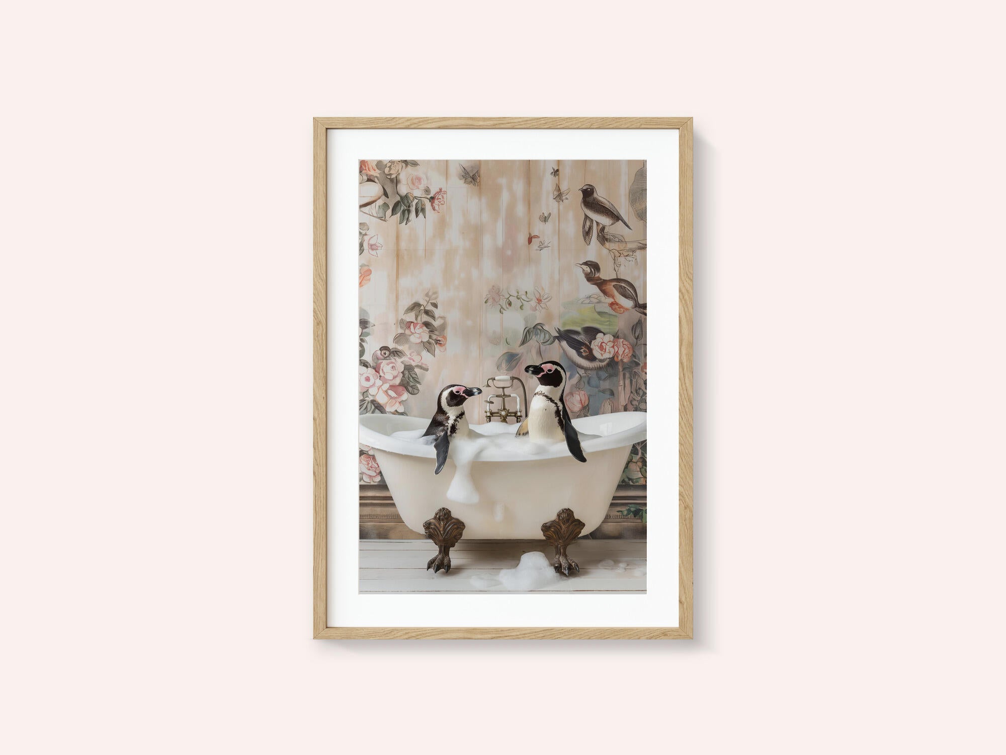 Penguin Pals in a Bubble Bath