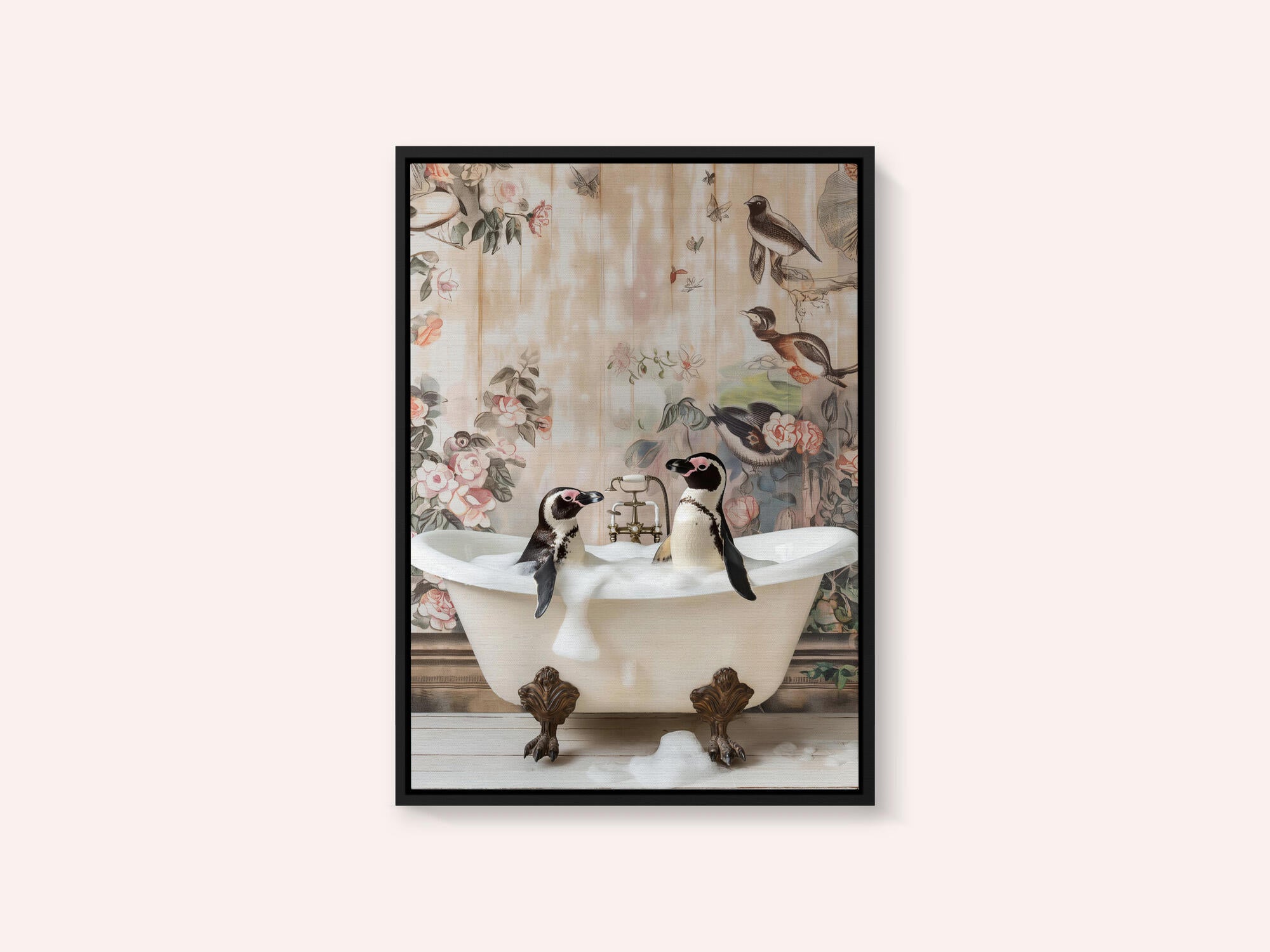 Penguin Pals in a Bubble Bath