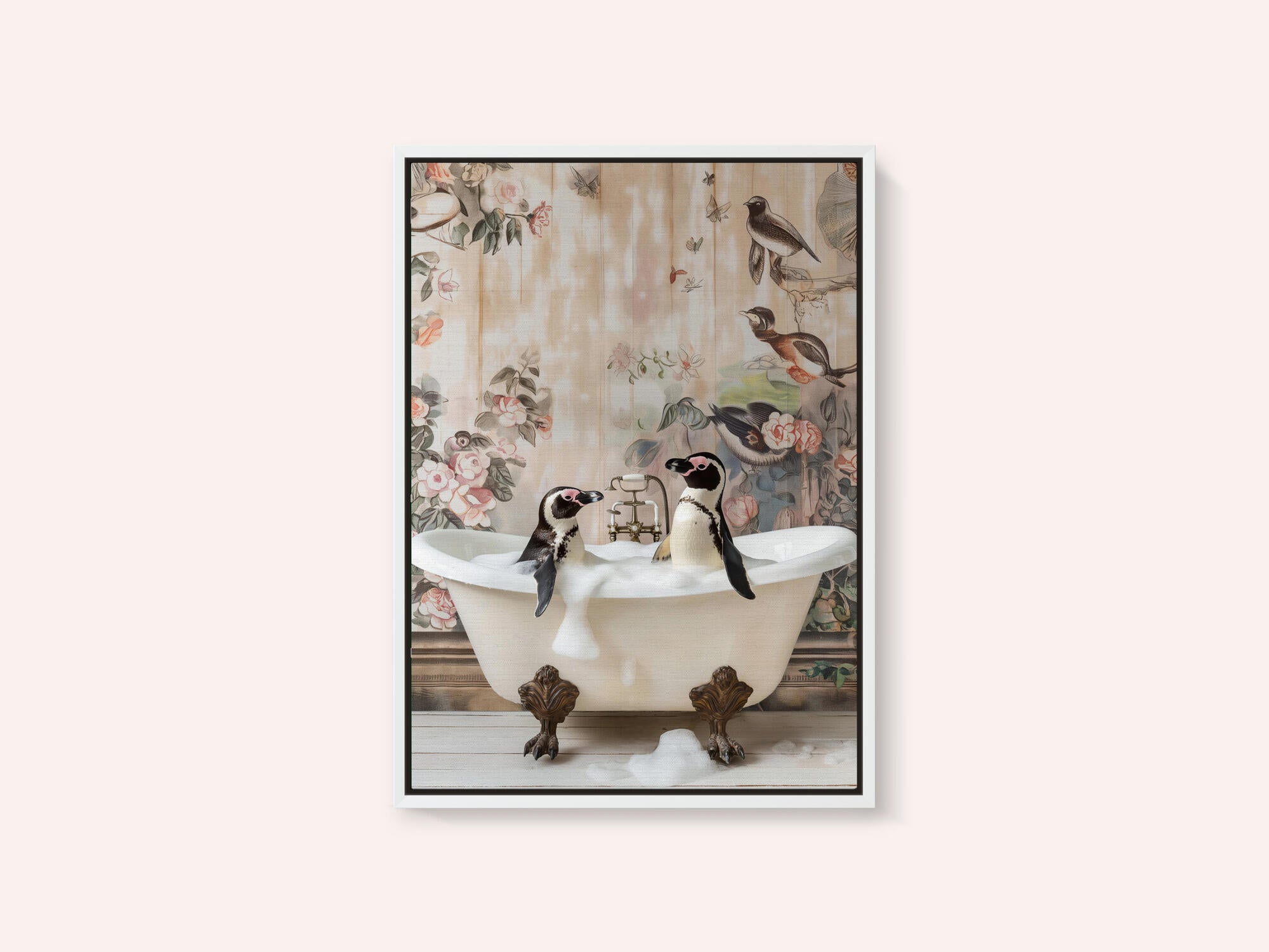 Penguin Pals in a Bubble Bath