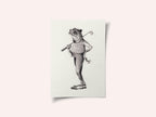 Frog In  Vintage Golf Attire