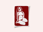 Stylized Nude Figure in a Seated Pose