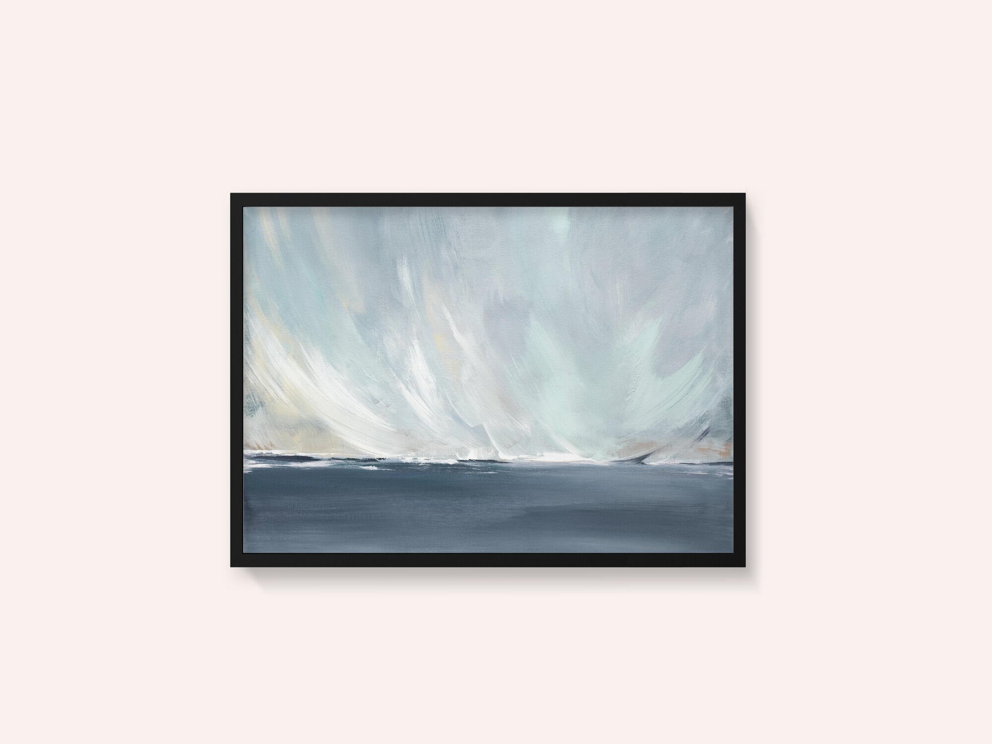 A Serene Seascape with Swirling