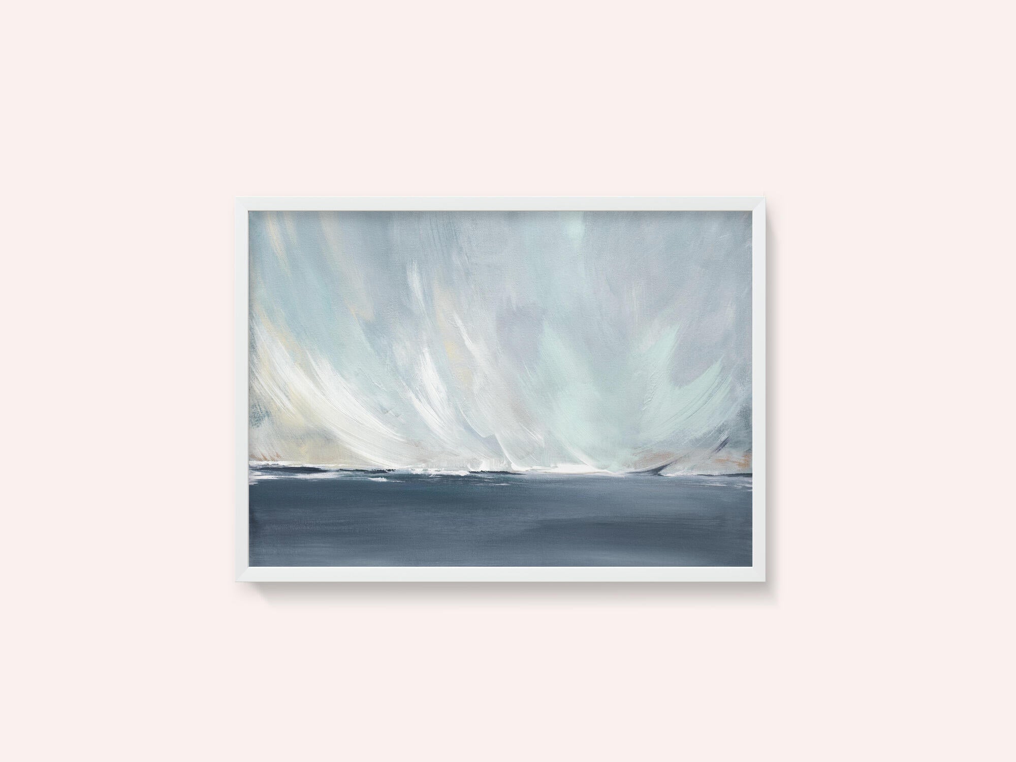 A Serene Seascape with Swirling