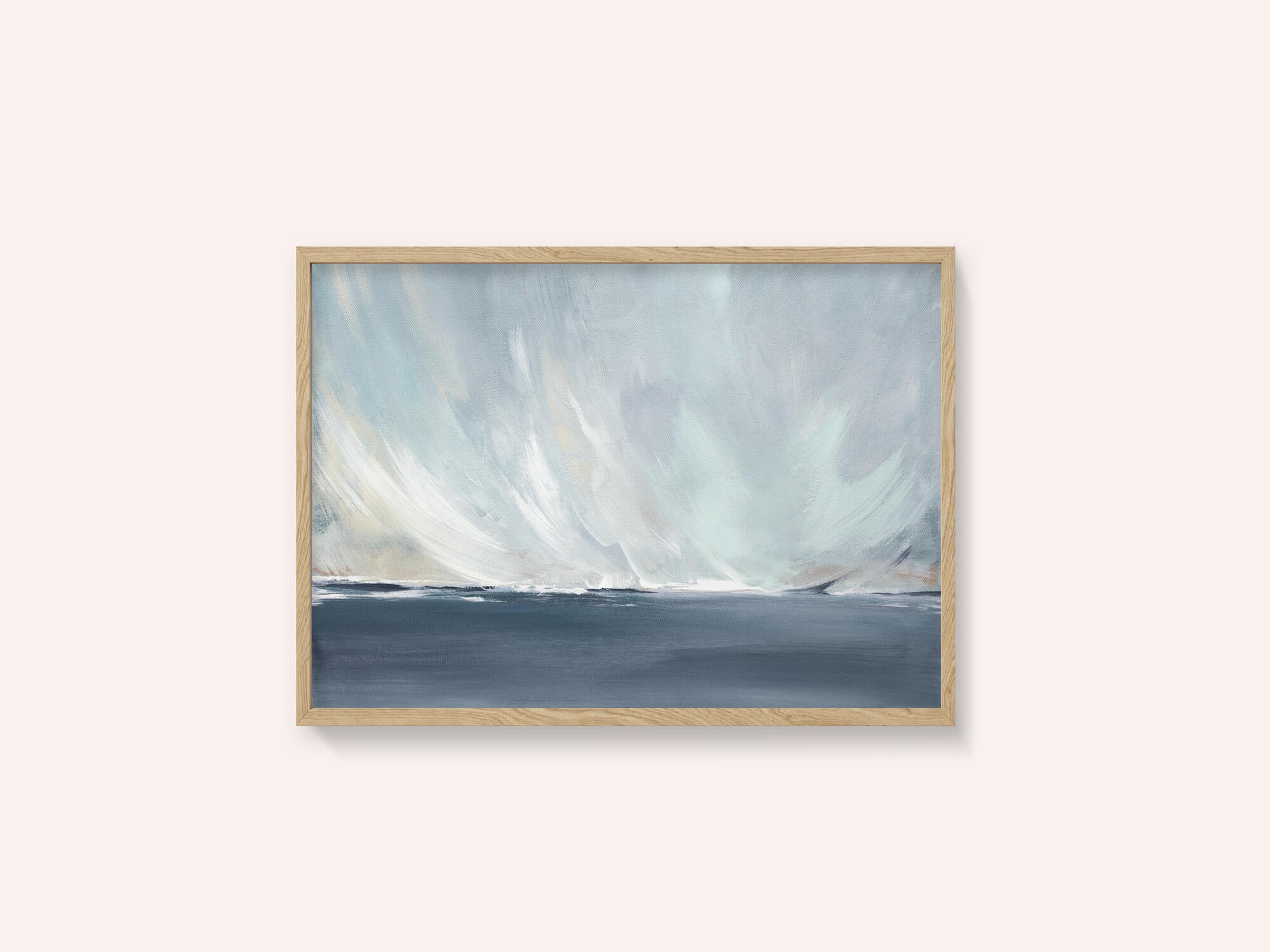 A Serene Seascape with Swirling