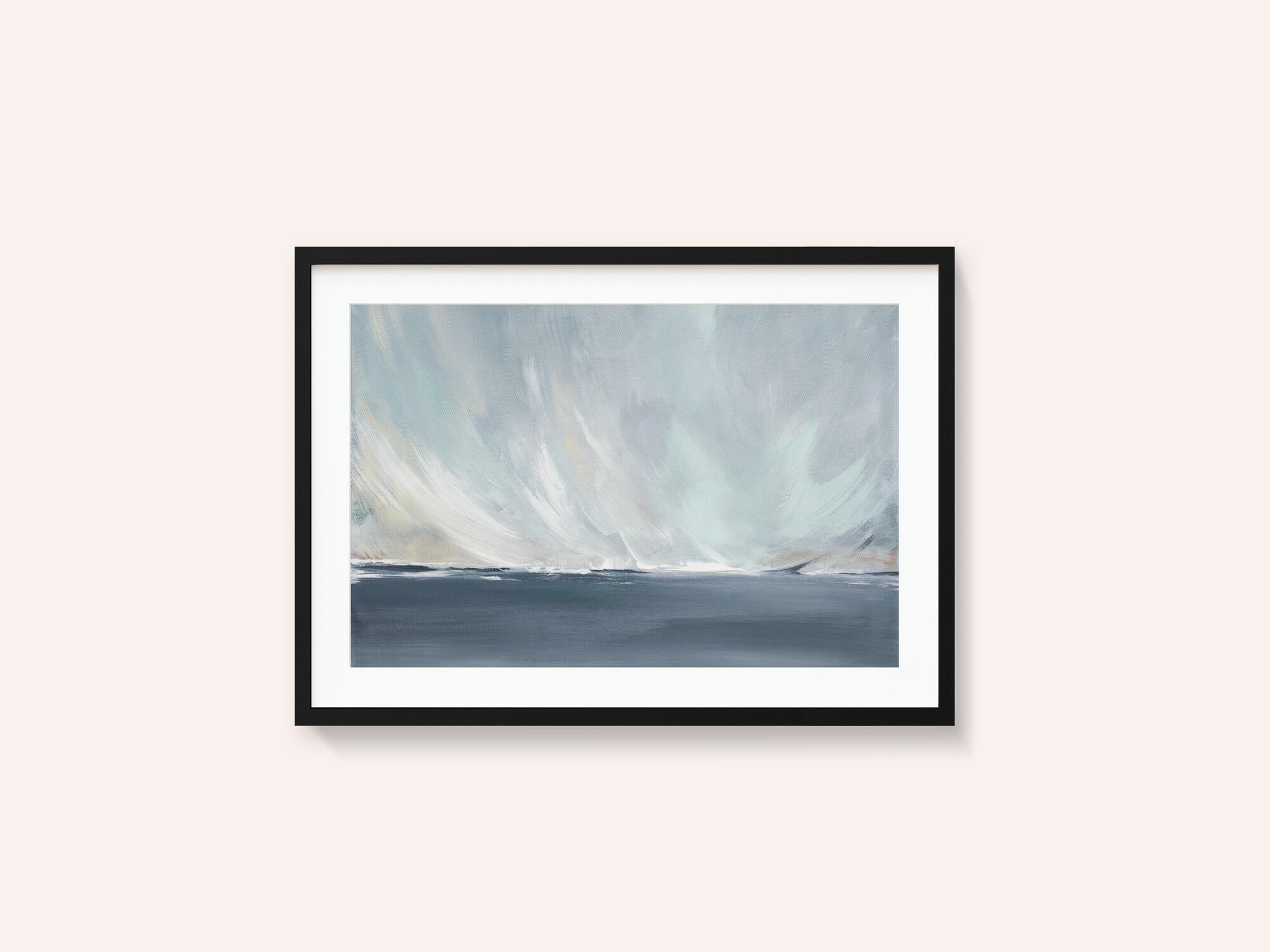 A Serene Seascape with Swirling