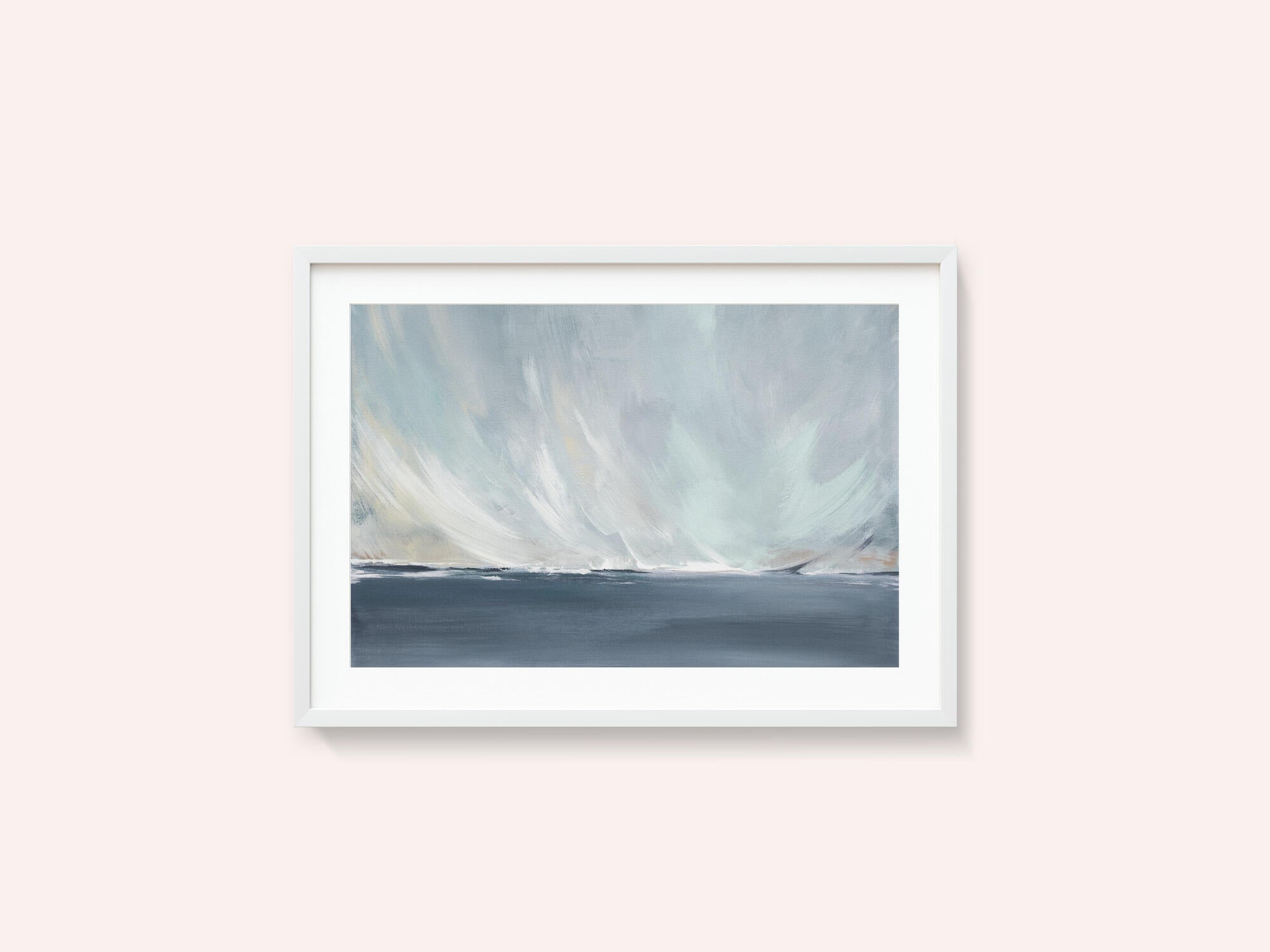 A Serene Seascape with Swirling