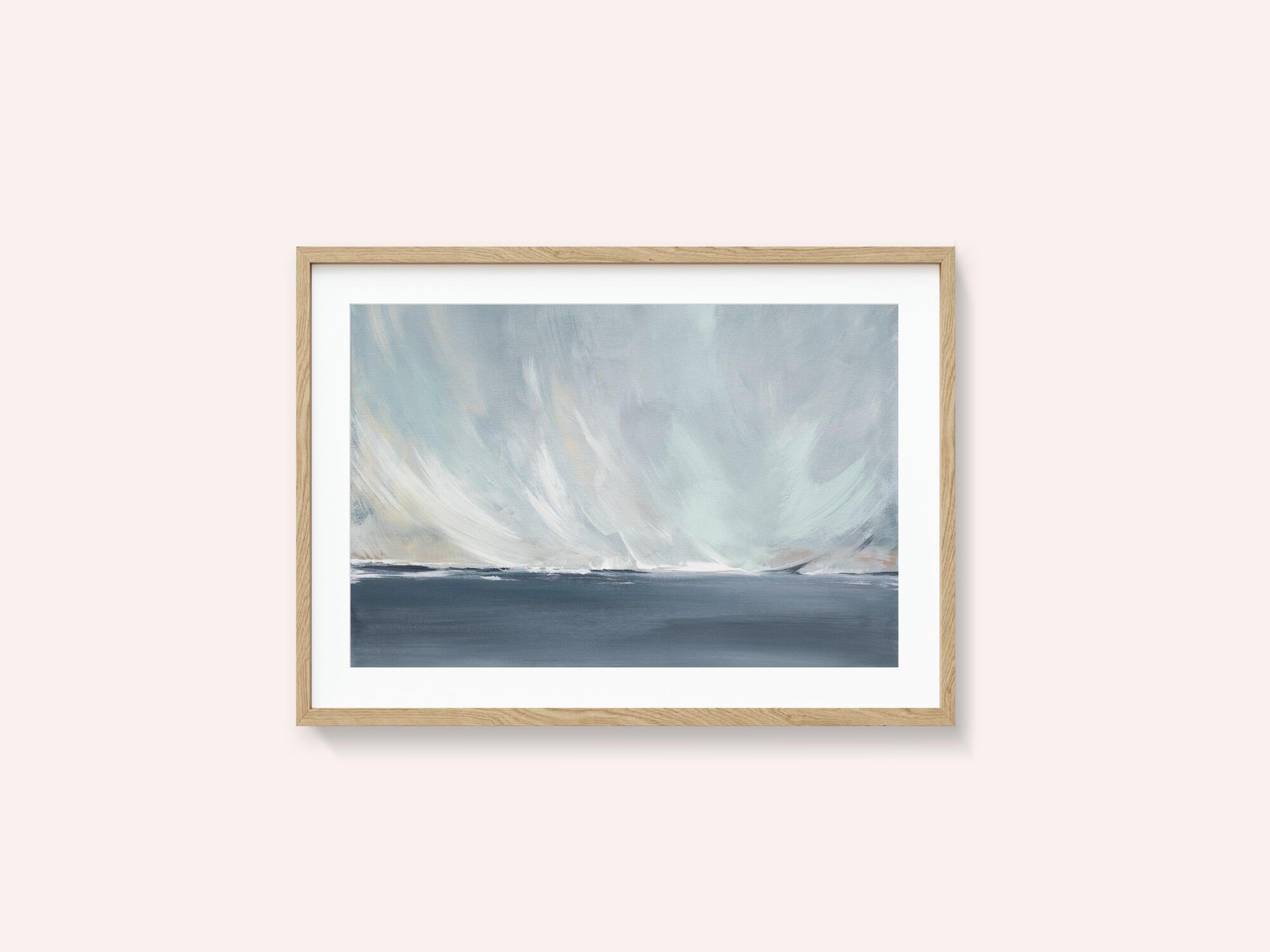 A Serene Seascape with Swirling