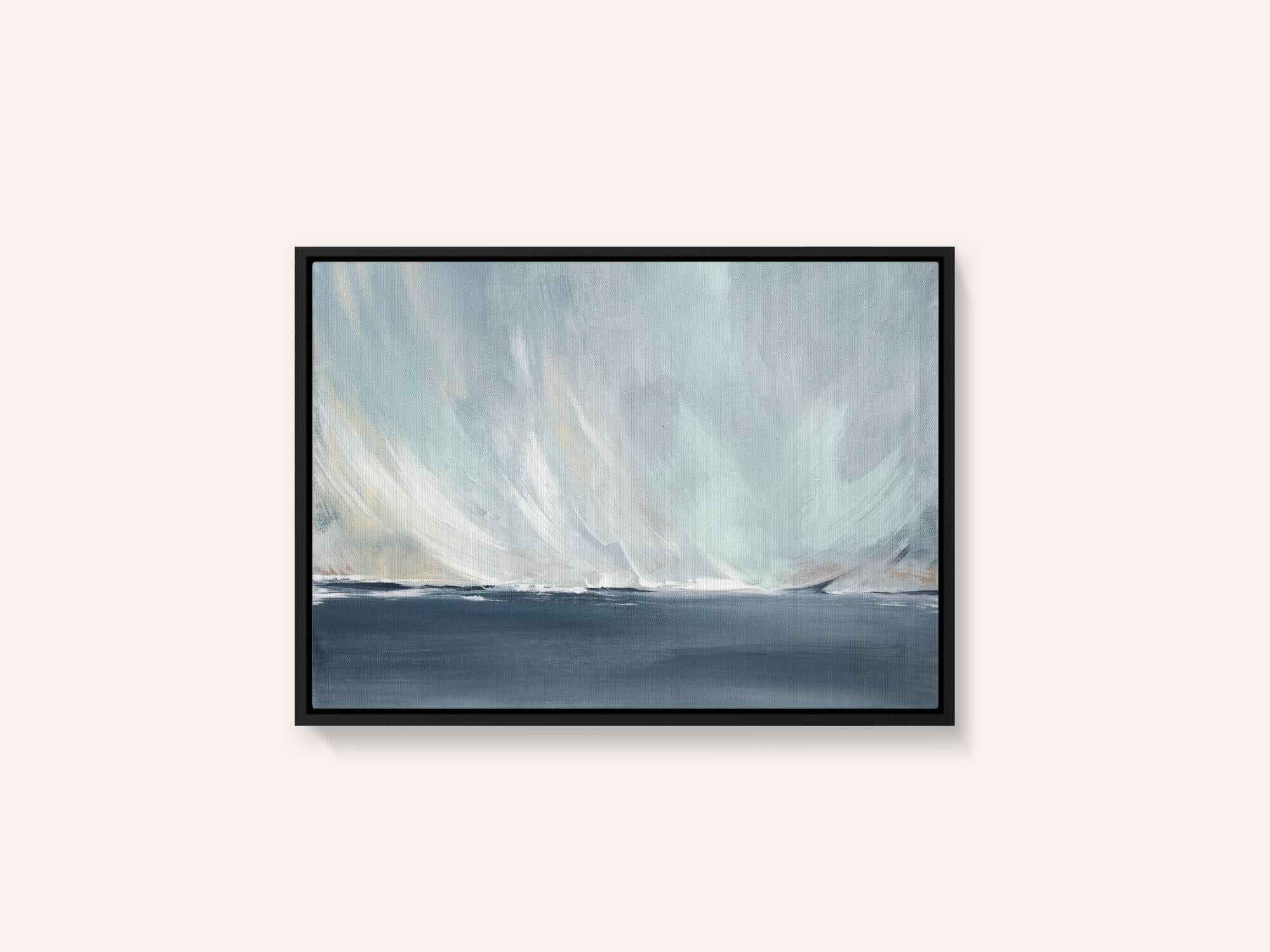 A Serene Seascape with Swirling
