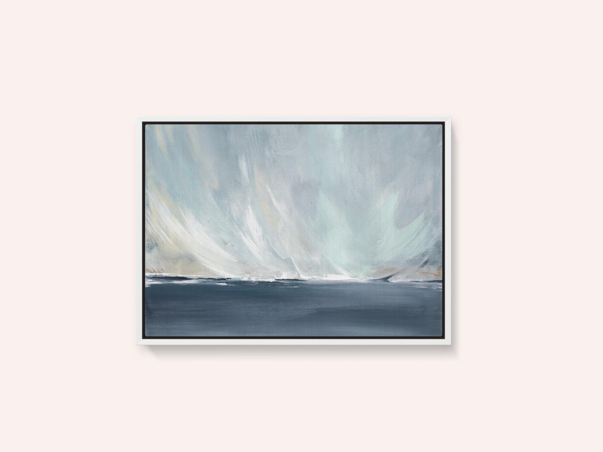A Serene Seascape with Swirling