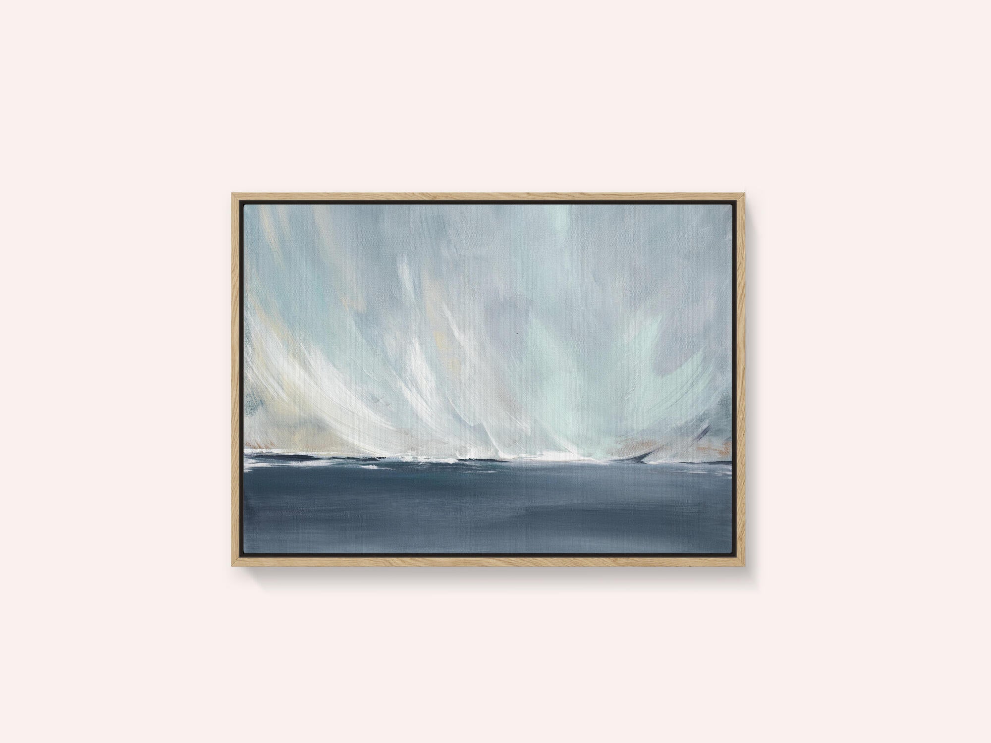 A Serene Seascape with Swirling