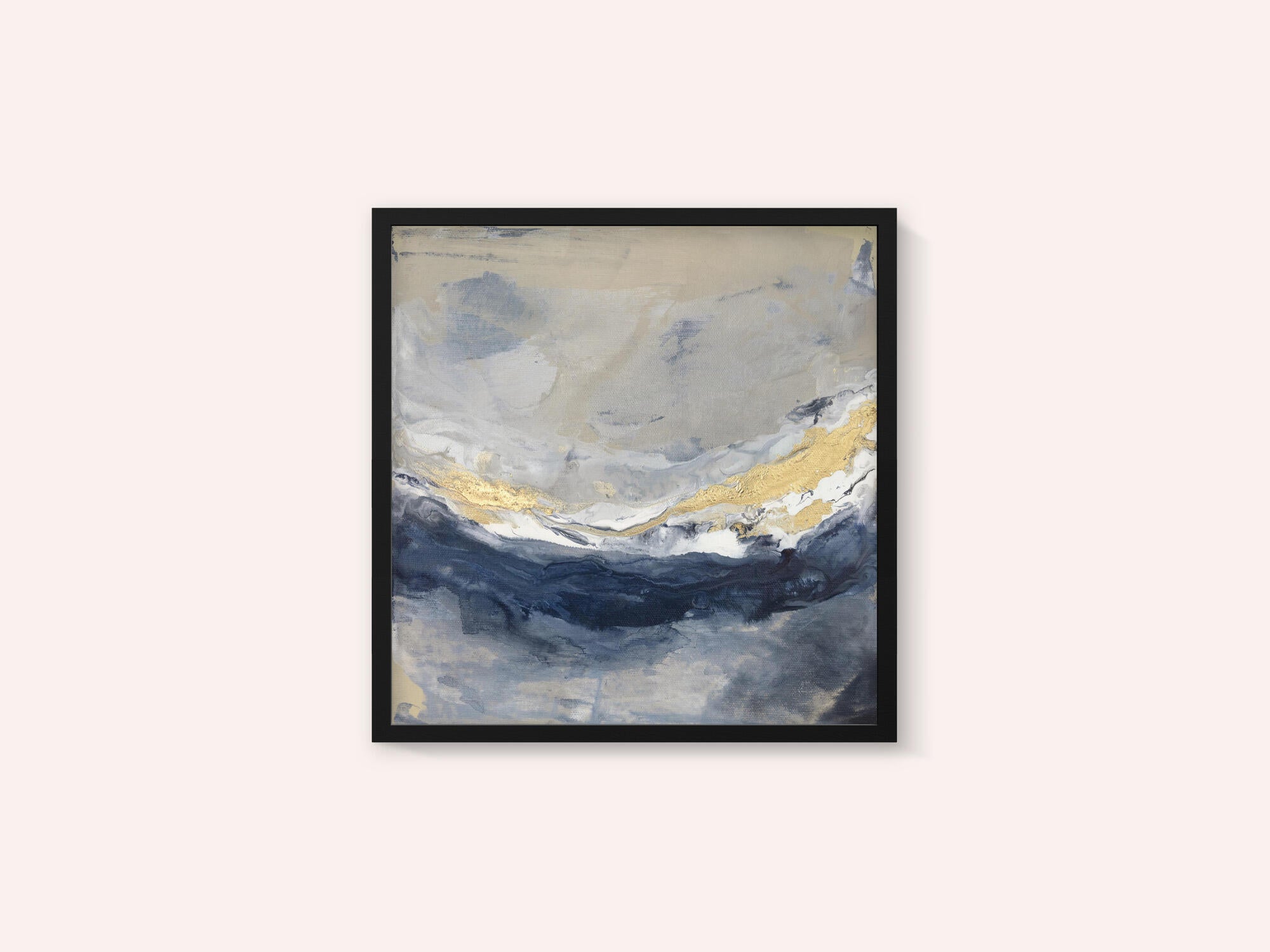 Layers of Blue Gray and Gold Tones