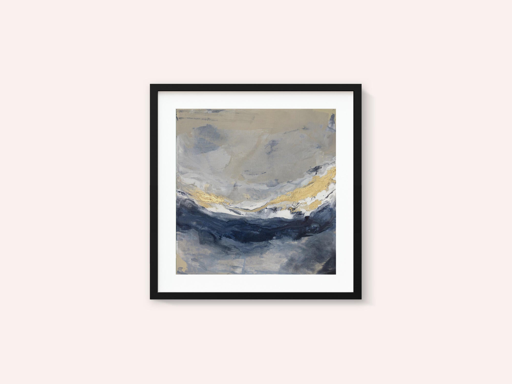 Layers of Blue Gray and Gold Tones