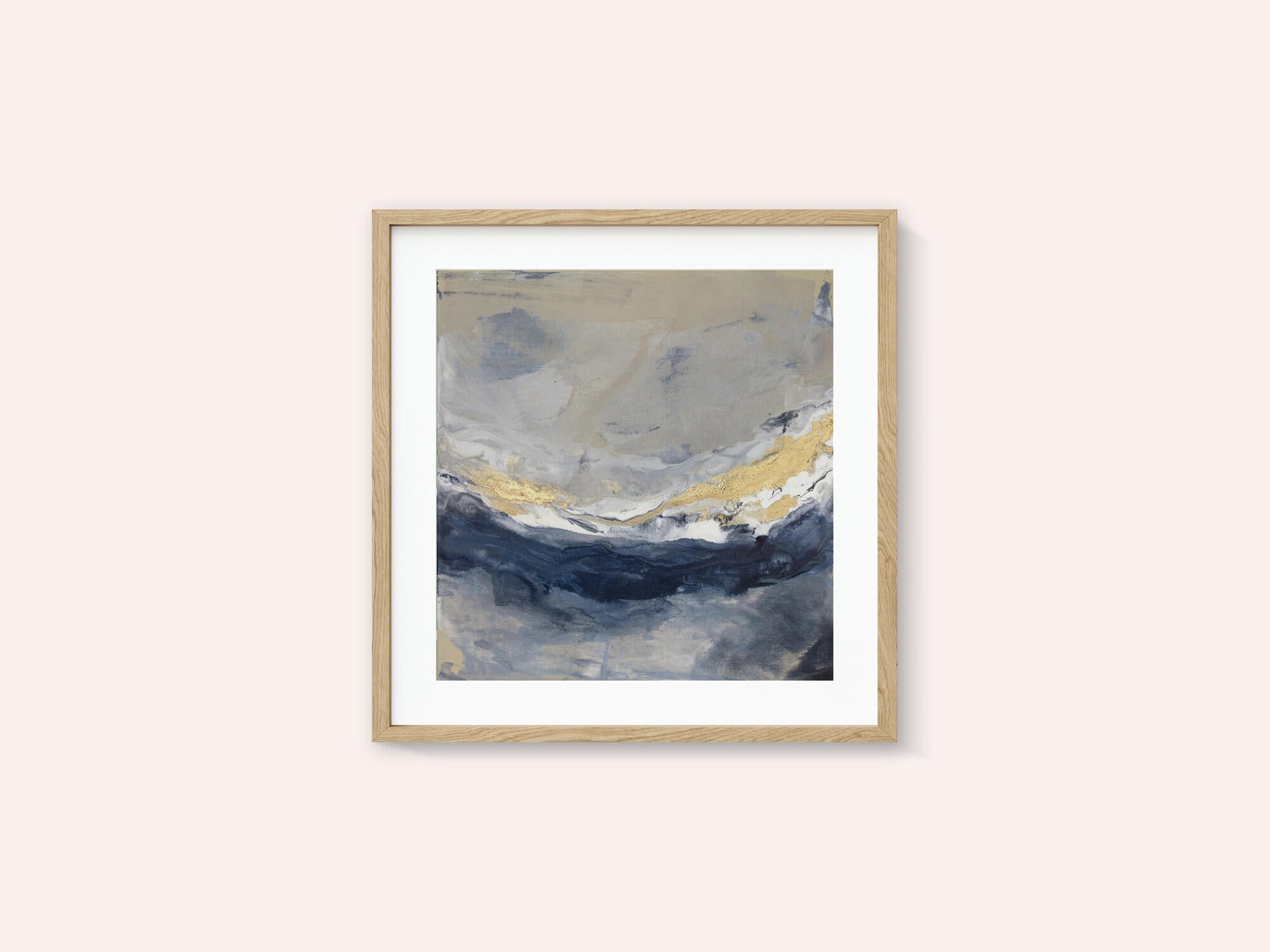 Layers of Blue Gray and Gold Tones