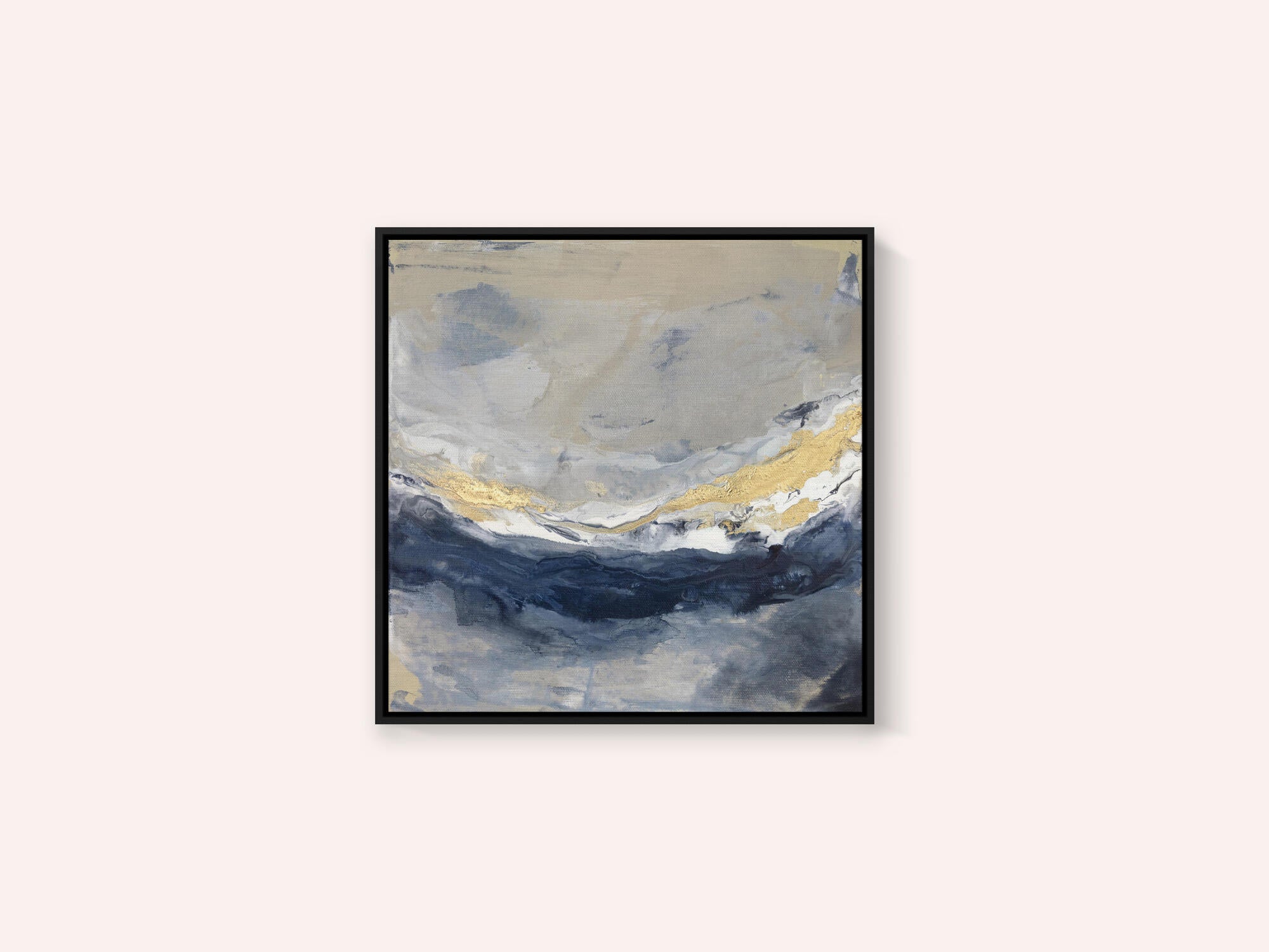Layers of Blue Gray and Gold Tones
