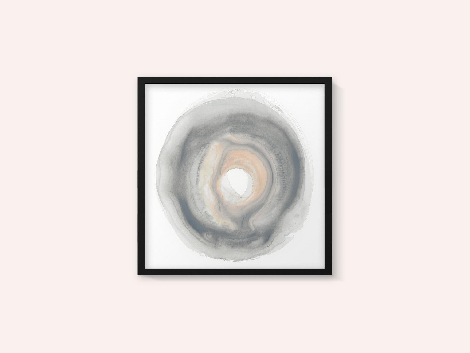 Calm Circles with Muted Gray and Beige Tones